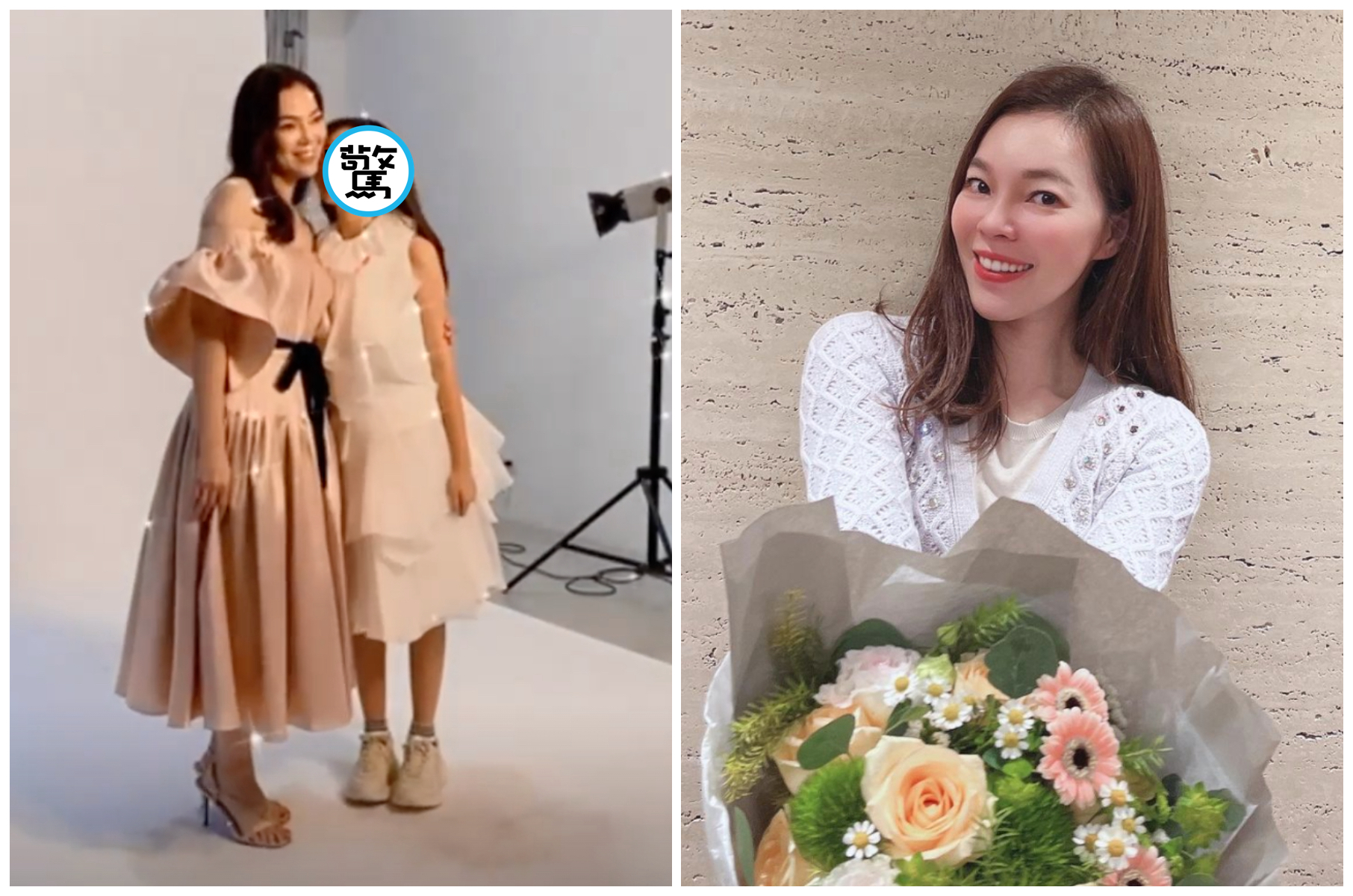 曾馨瑩曝光和女兒妞妞拍攝公益活動的花絮。（翻攝曾馨瑩IG）