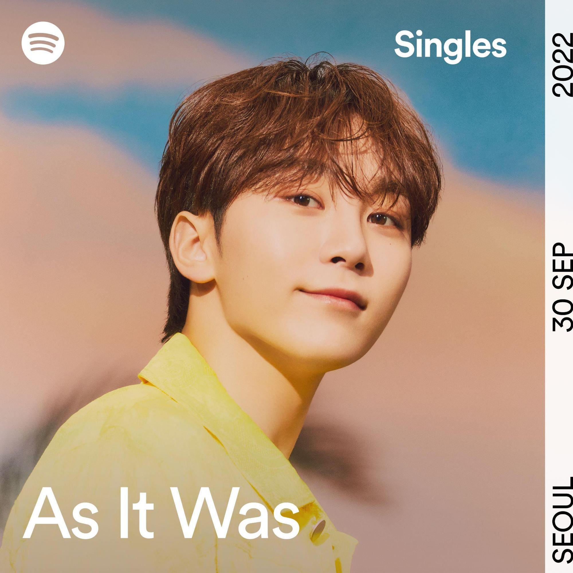 韓團SEVENTEEN成員勝寛翻唱1世代哈利夯曲〈As it Was〉。（Spotify提供）