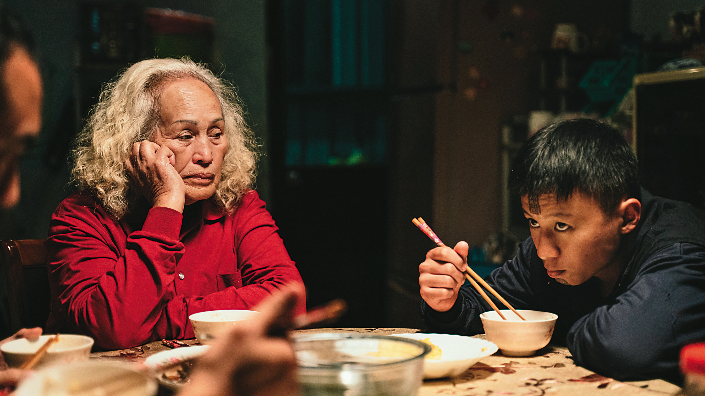 林詹珍妹(左)和張祖鈞(右)為《哈勇家》製造不少笑點,分別入圍金馬獎最佳女配角和新演員。