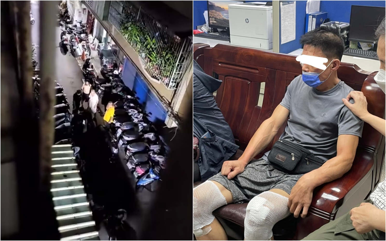 三重黃姓男子遭警方誤認成通緝犯，被一陣暴打後帶回警局。黃男今向打人警察提告。（翻攝臉書）