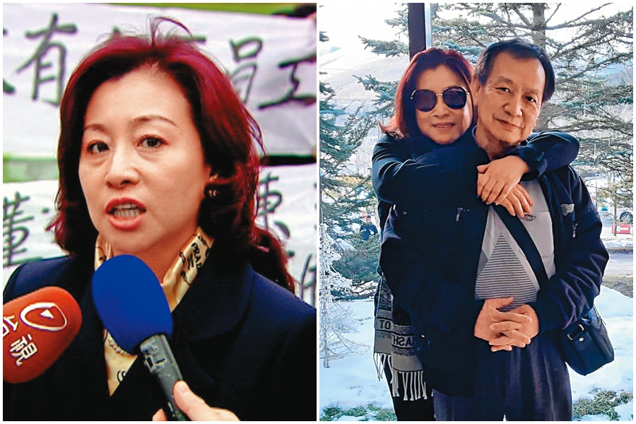 有帝寶貴婦之稱的林富慧（右圖左）與古姓油商（右圖右）被控涉及房屋詐騙及洗錢案，由台北地檢署偵辦中。（讀者提供、左圖為東森新聞提供）