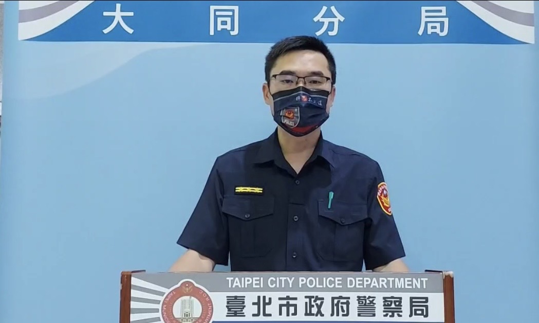 大同分局督察組長翁麒豪說明調查經過。(翻攝畫面)