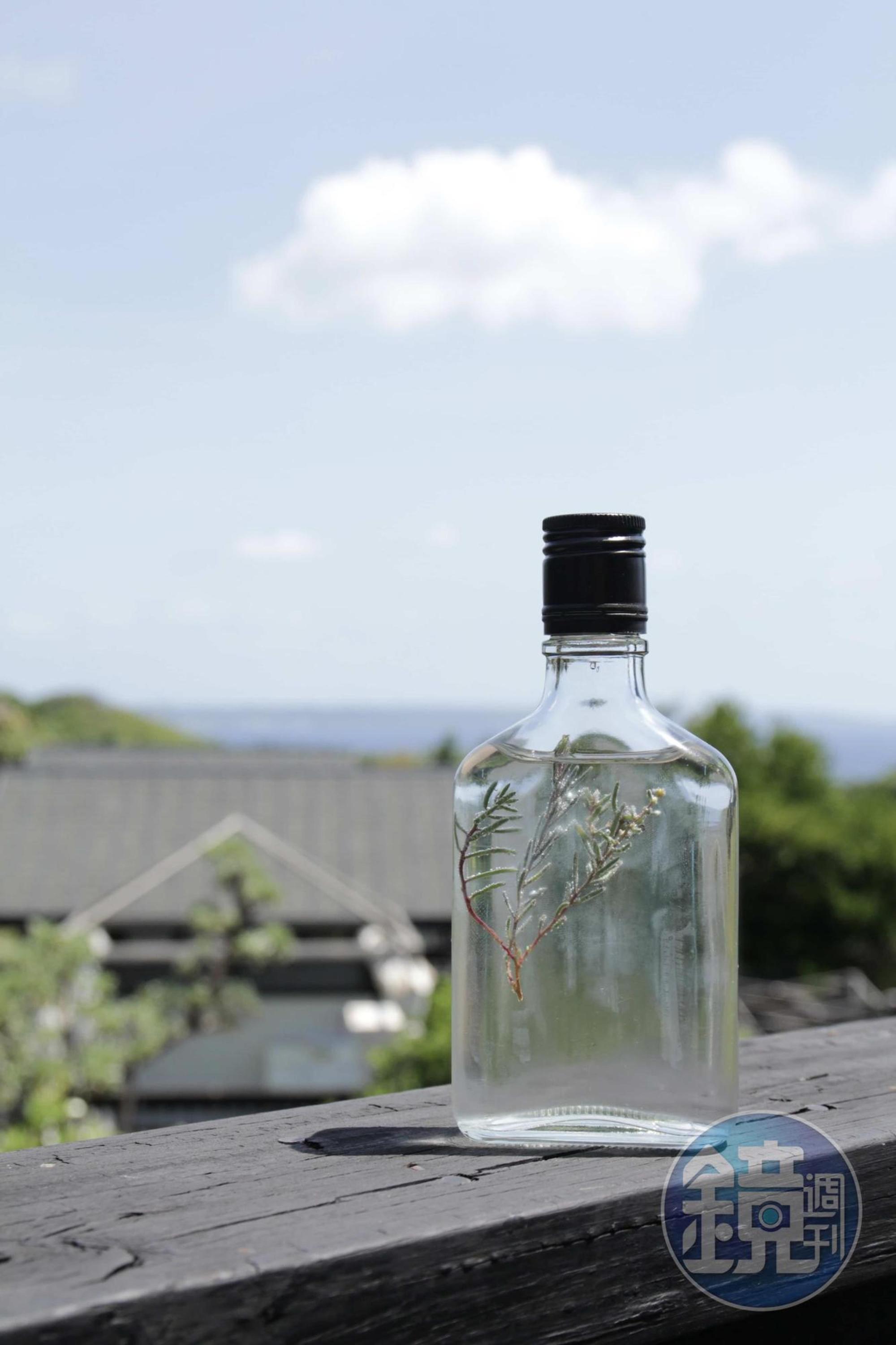 「海底40mm氣泡水」以鹹感刺激味覺作為開場。