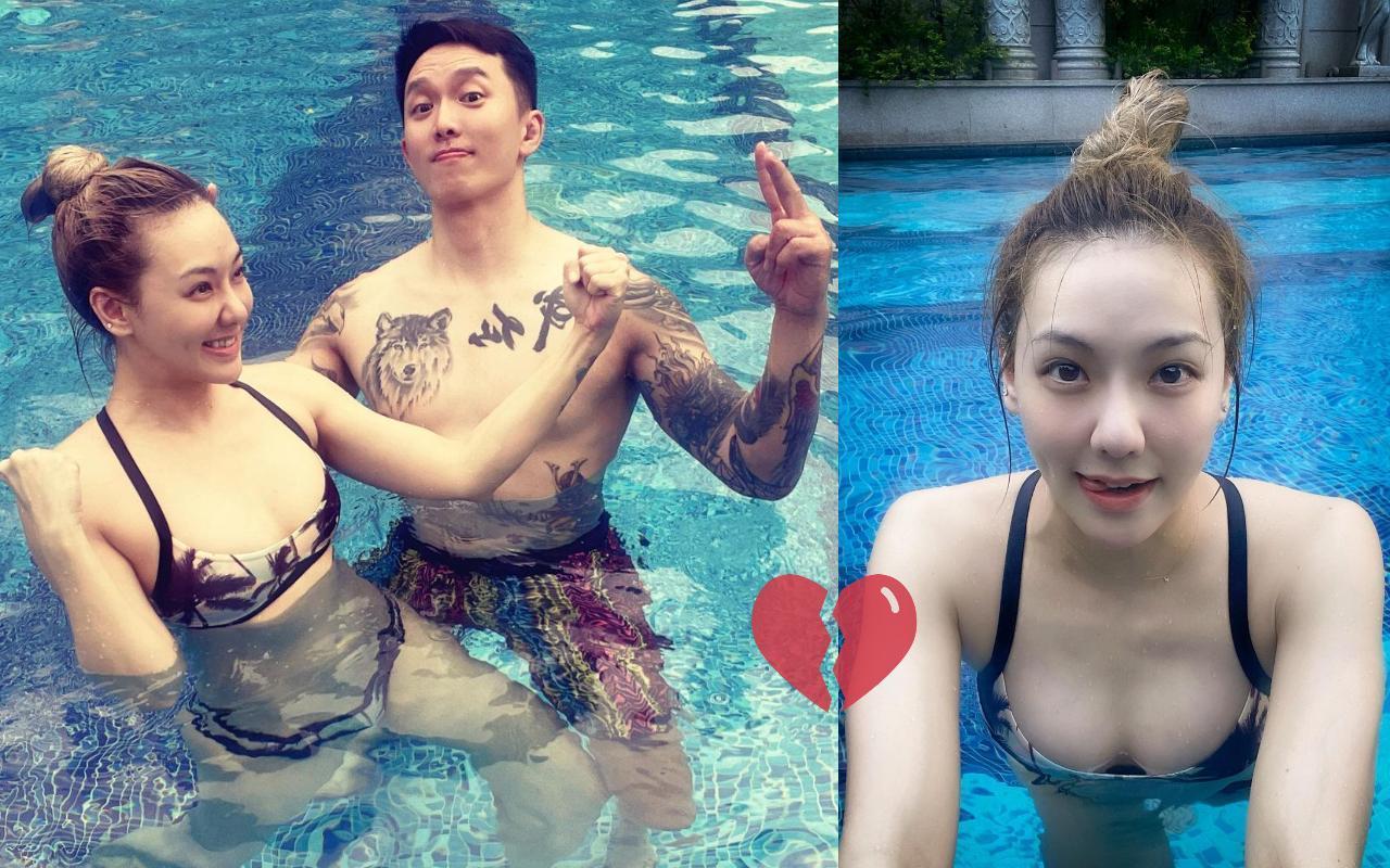 劉雨柔與格鬥選手黃育仁結婚近6年，26日無預警宣告離婚。（翻攝自劉雨柔臉書）