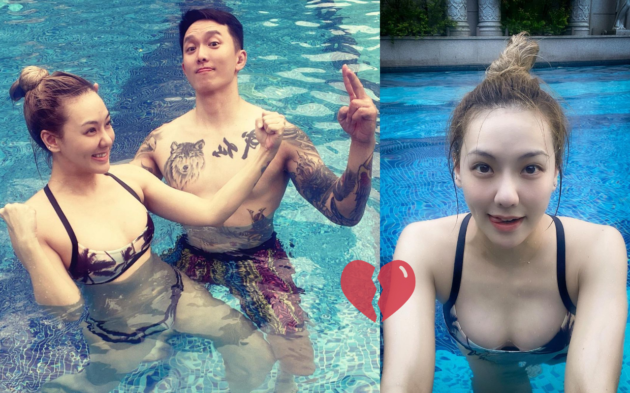 劉雨柔與格鬥選手黃育仁結婚近6年，26日無預警宣告離婚。（翻攝自劉雨柔臉書）