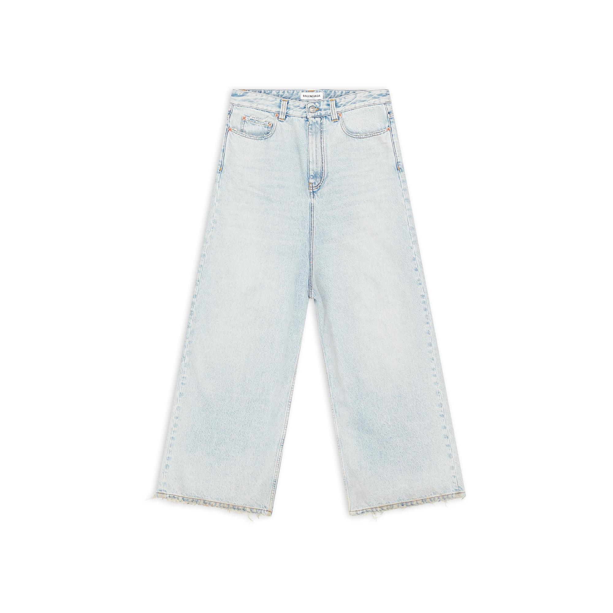 單寧長褲。NT$35,450。（BALENCIAGA提供）