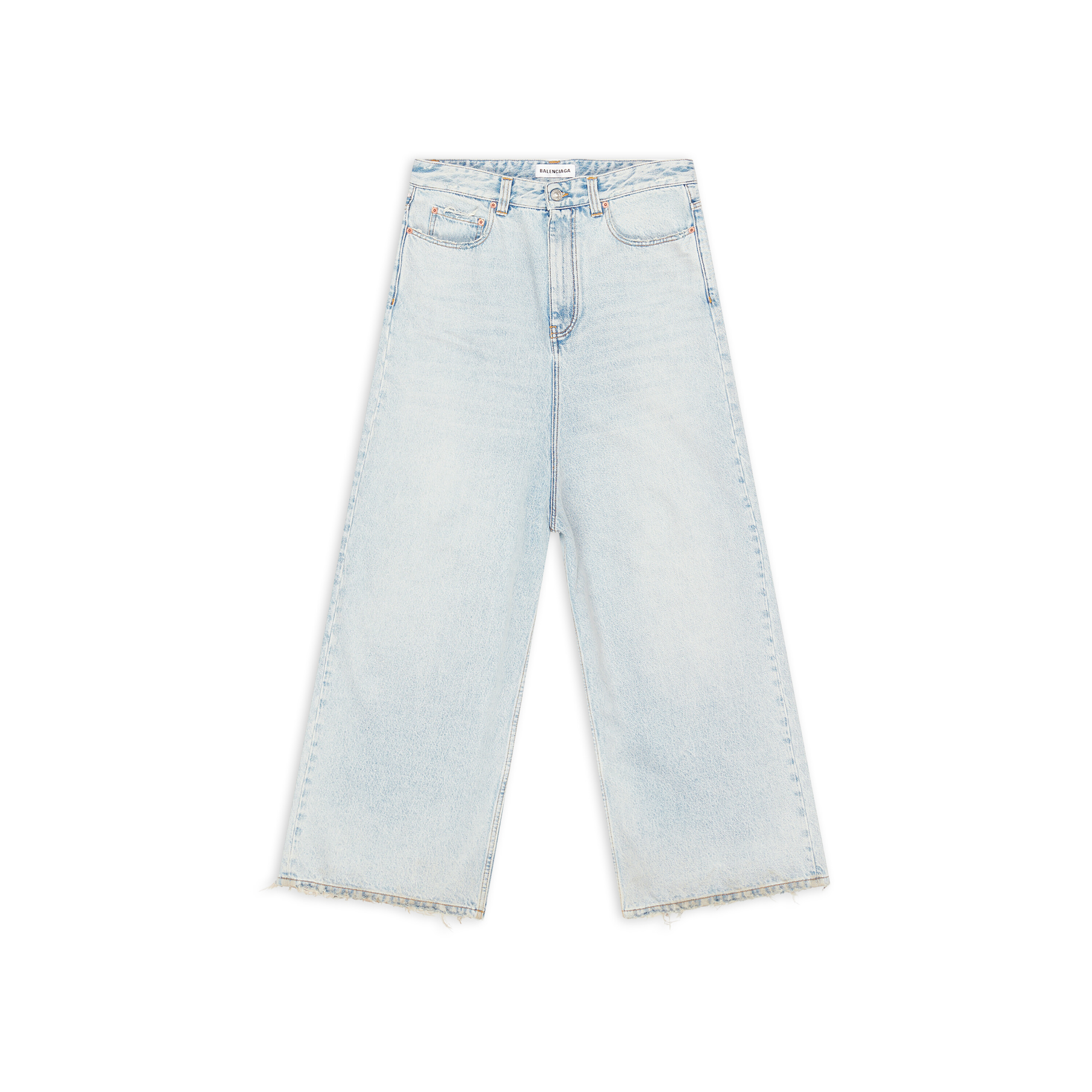 單寧長褲。NT$35,450。（BALENCIAGA提供）