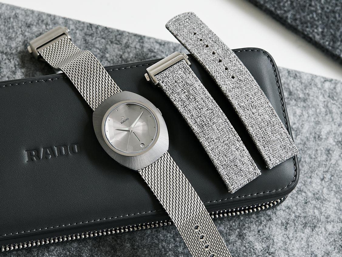RADO 雷達表 DiaStar Original 60週年紀念款，附有米蘭帶與紡織帶二條錶帶。