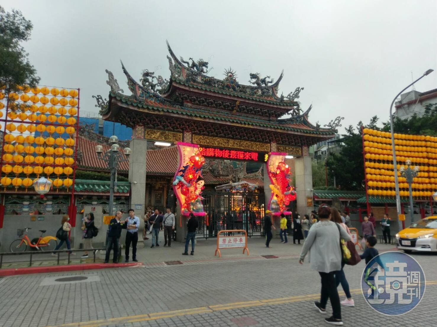 台北龍山寺日前驚傳有一名香港女學生陳屍在女廁中。（資料照）