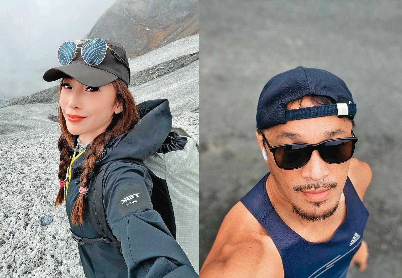 曾格爾（左）和陳姓富商人夫（右）開房間，遭正宮提告求償2百萬元。（左圖翻攝曾格爾臉書，右圖翻攝臉書）