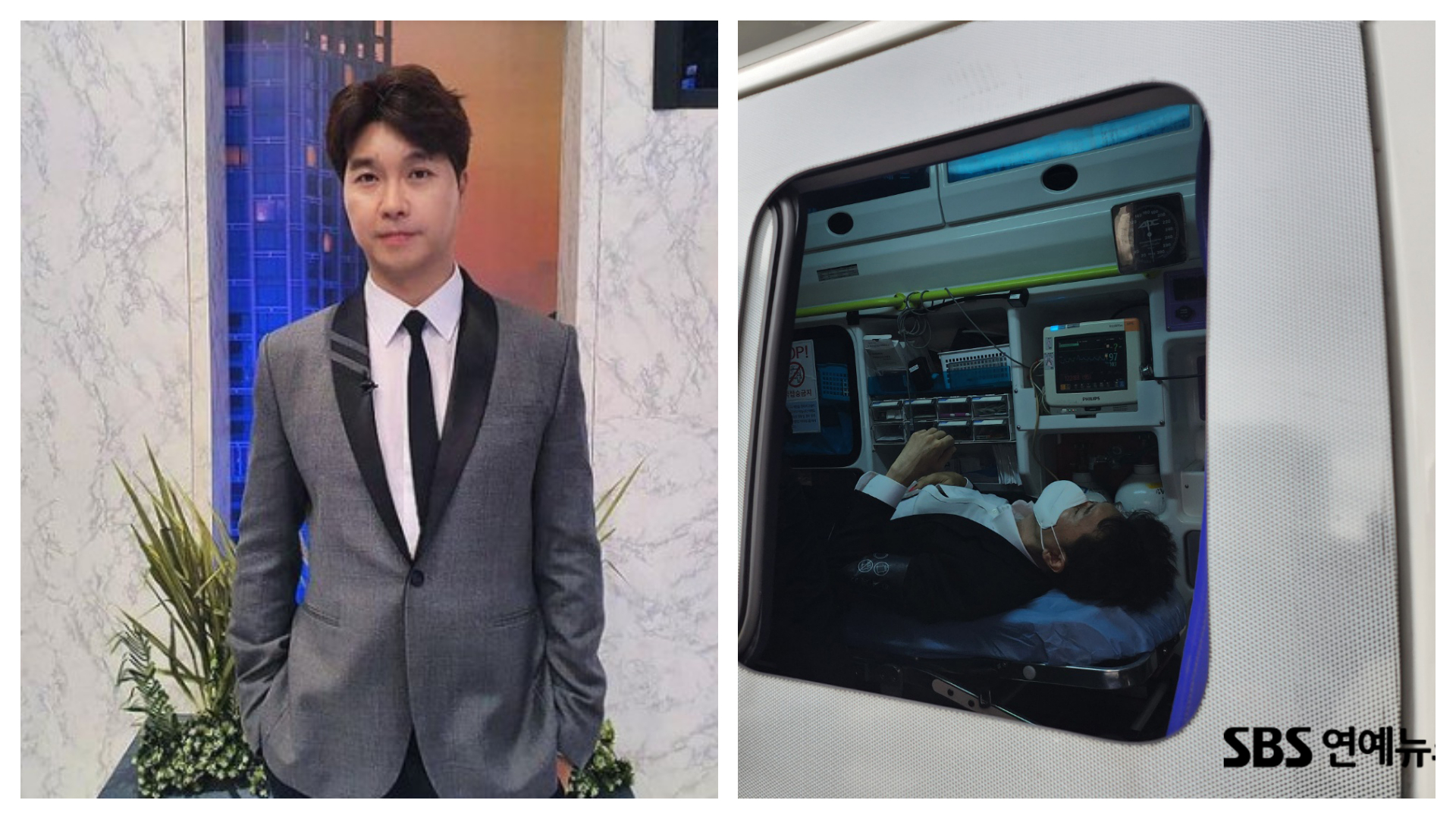 朴修弘與家人對簿公堂，卻遭父親多次痛毆被送往醫院治療。（翻攝自朴修弘Instagram、SBS YouTube）