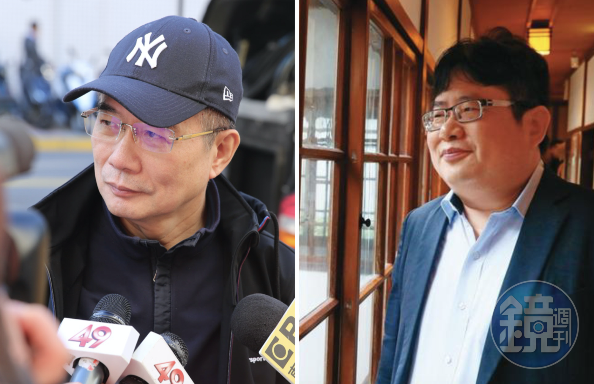 日本《產經新聞》台北支局長矢板明夫（右）近日被前國民黨立委蔡正元點名砲轟。（資料照）