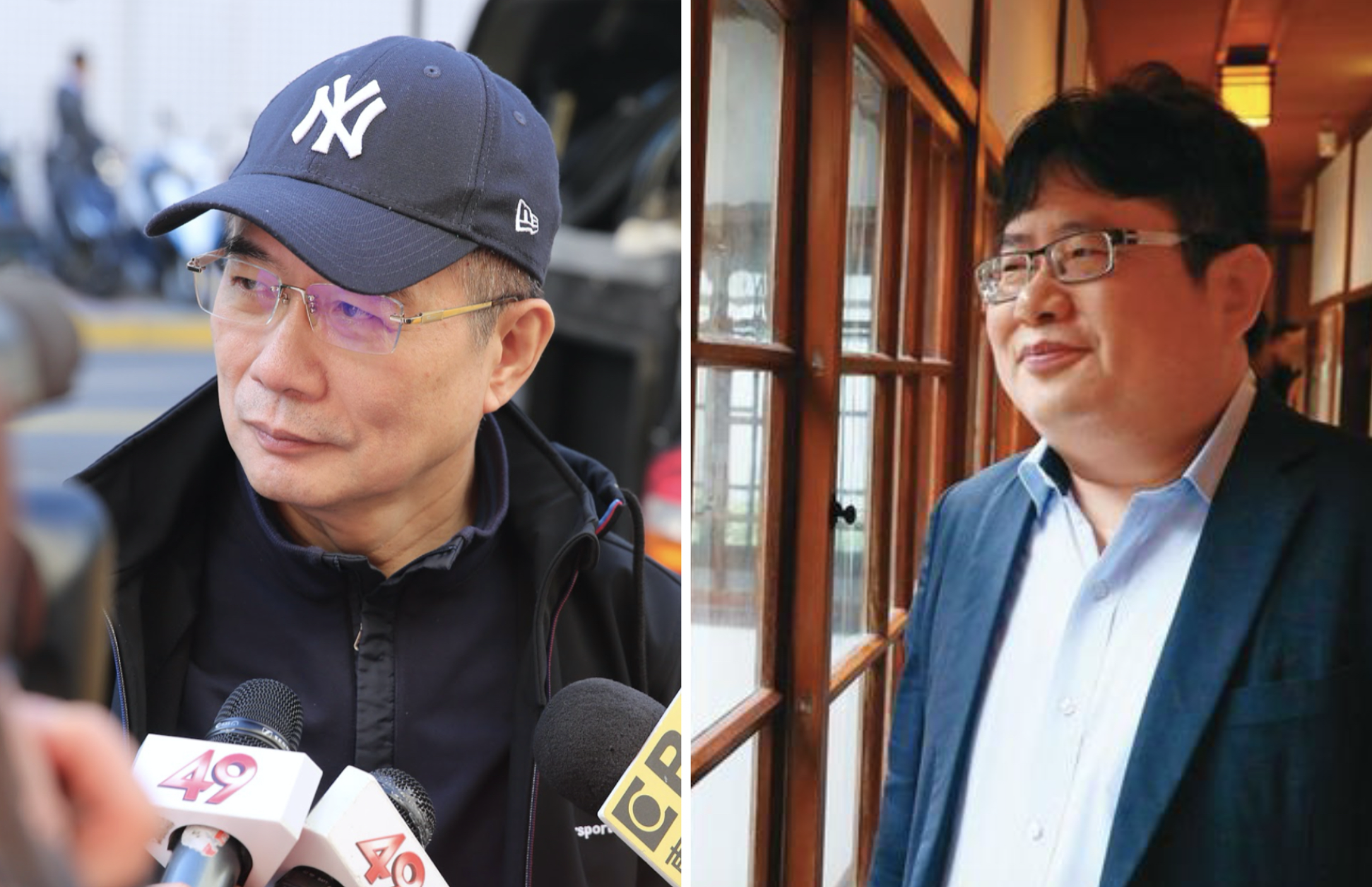 日本《產經新聞》台北支局長矢板明夫（右）近日被前國民黨立委蔡正元點名砲轟。（資料照）