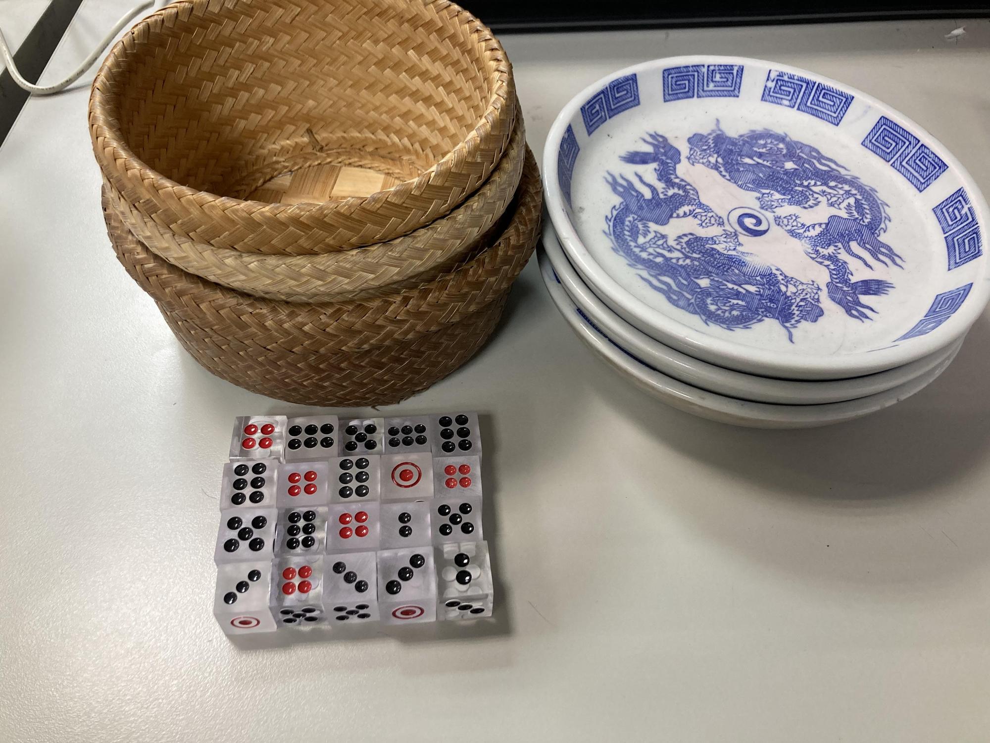 警方起獲的賭具。（警方提供）