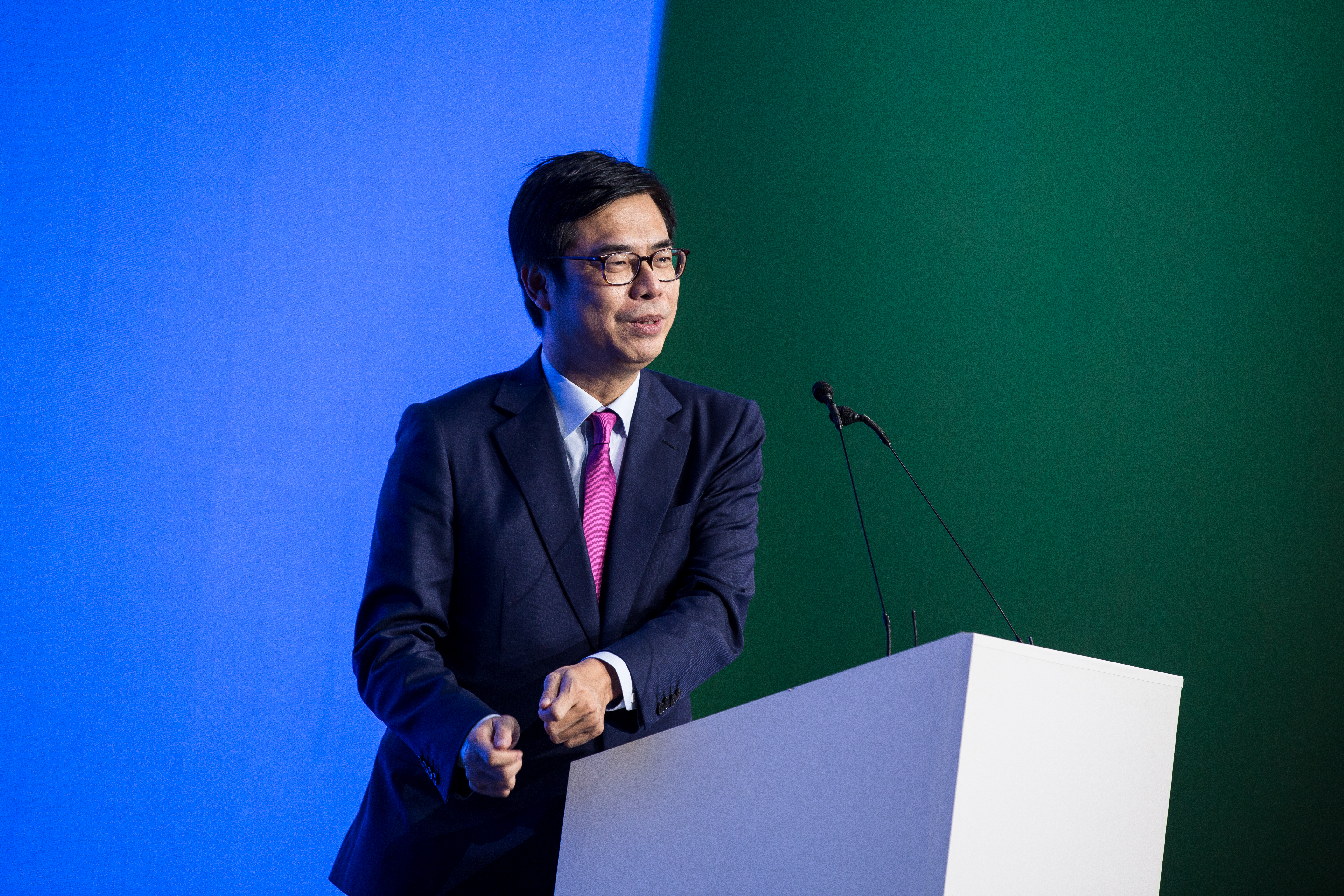 外傳韓國瑜今天將回到高雄與柯志恩會面，市長陳其邁回應，非常歡迎韓回來走走看看，「我當他的導遊也都無所謂」。（本刊資料照）