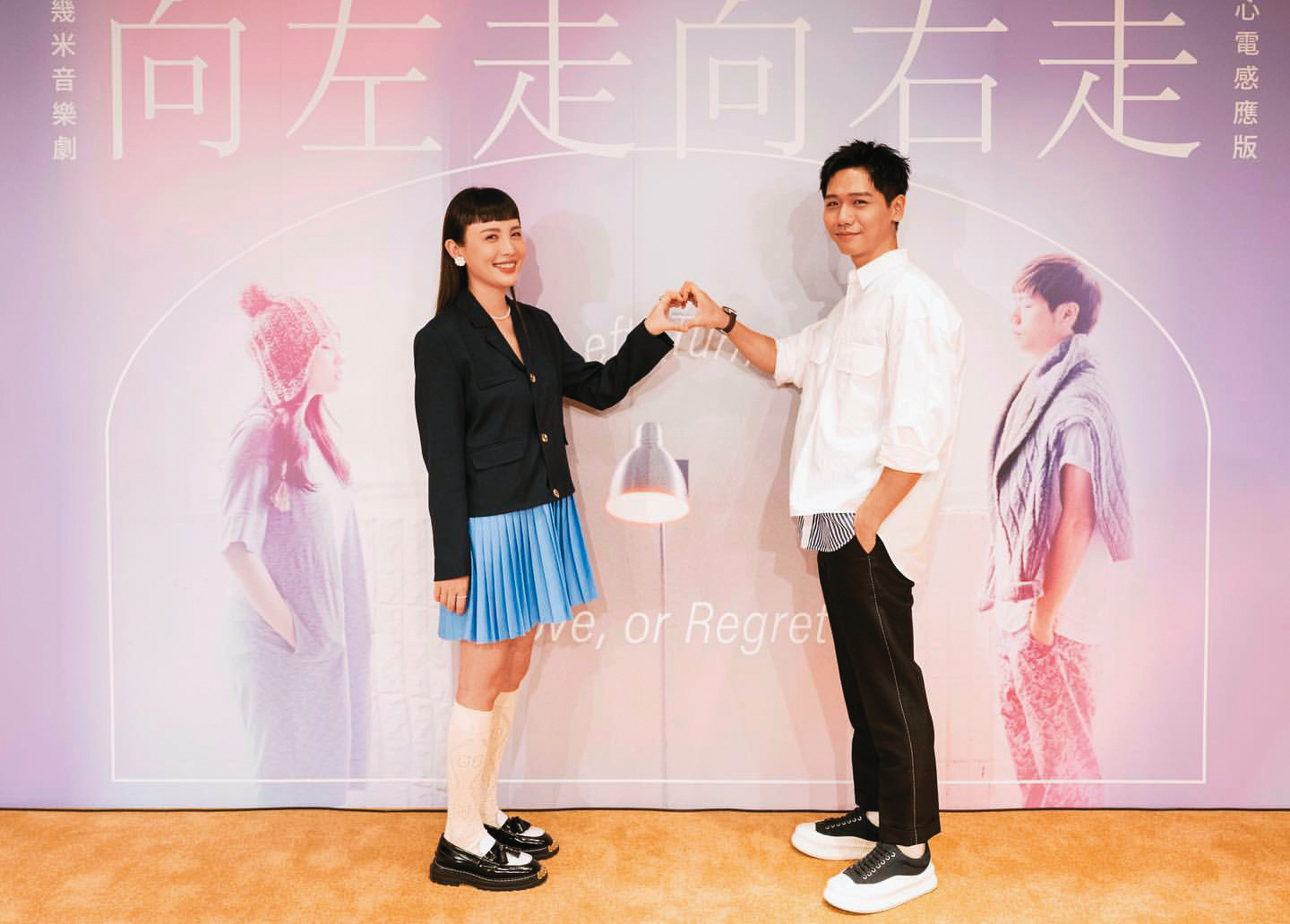 魏如萱其實工作頗忙,而且類型多元,事業成就跟隆宸翰相比被說是「女強男弱」。右為蔡旻佑,曾與魏如萱傳過短暫花邊。(翻攝自魏如萱IG)