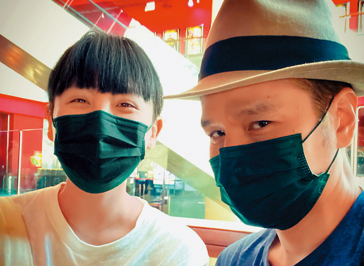 1年多前,魏如萱(左)才與隆宸翰(右)貼出合照,感覺婚姻沒事,而且婚變消息漸漸淡去。(翻攝自隆宸翰IG)