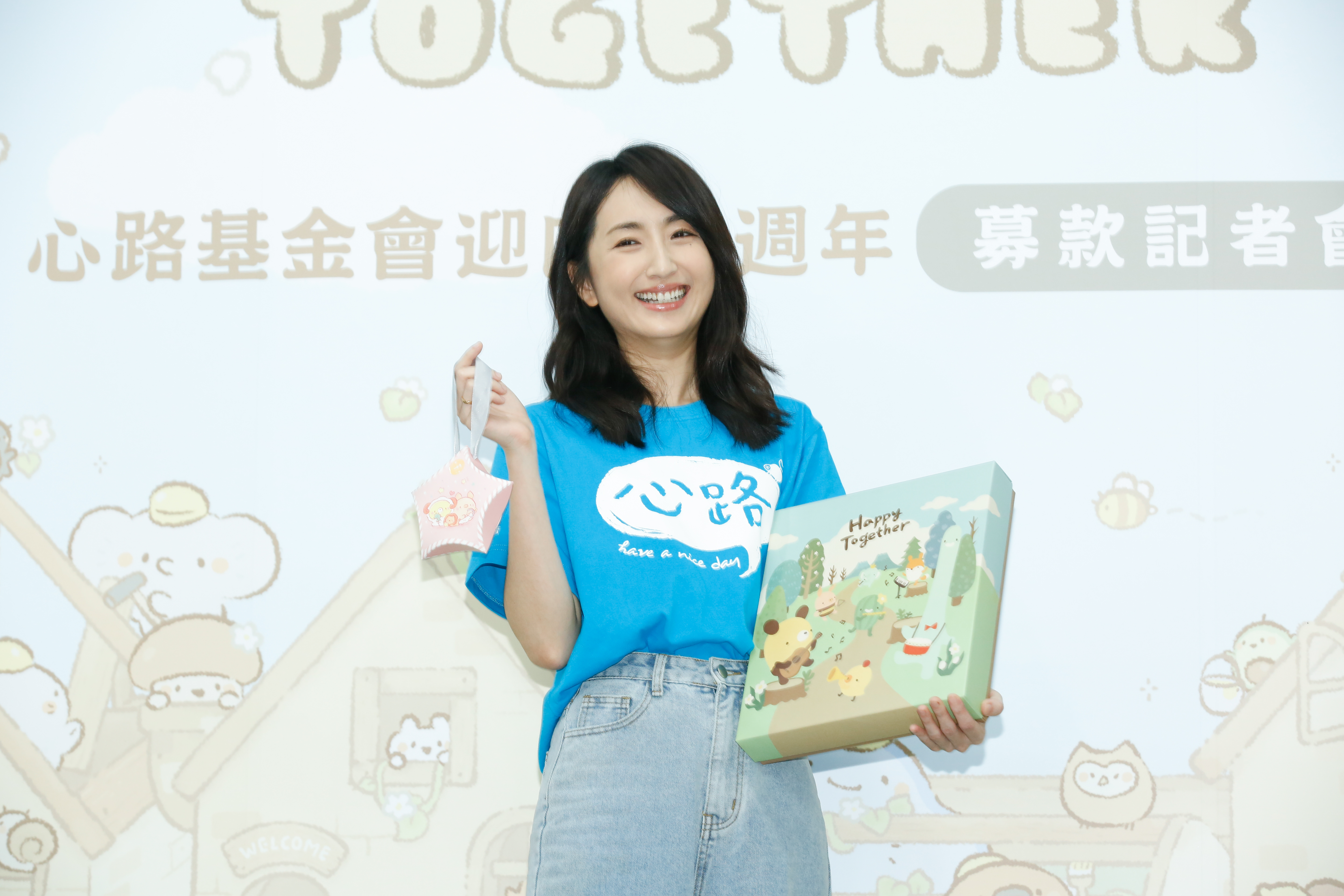 柯佳嬿今天為心路基金會擔任公益大使。