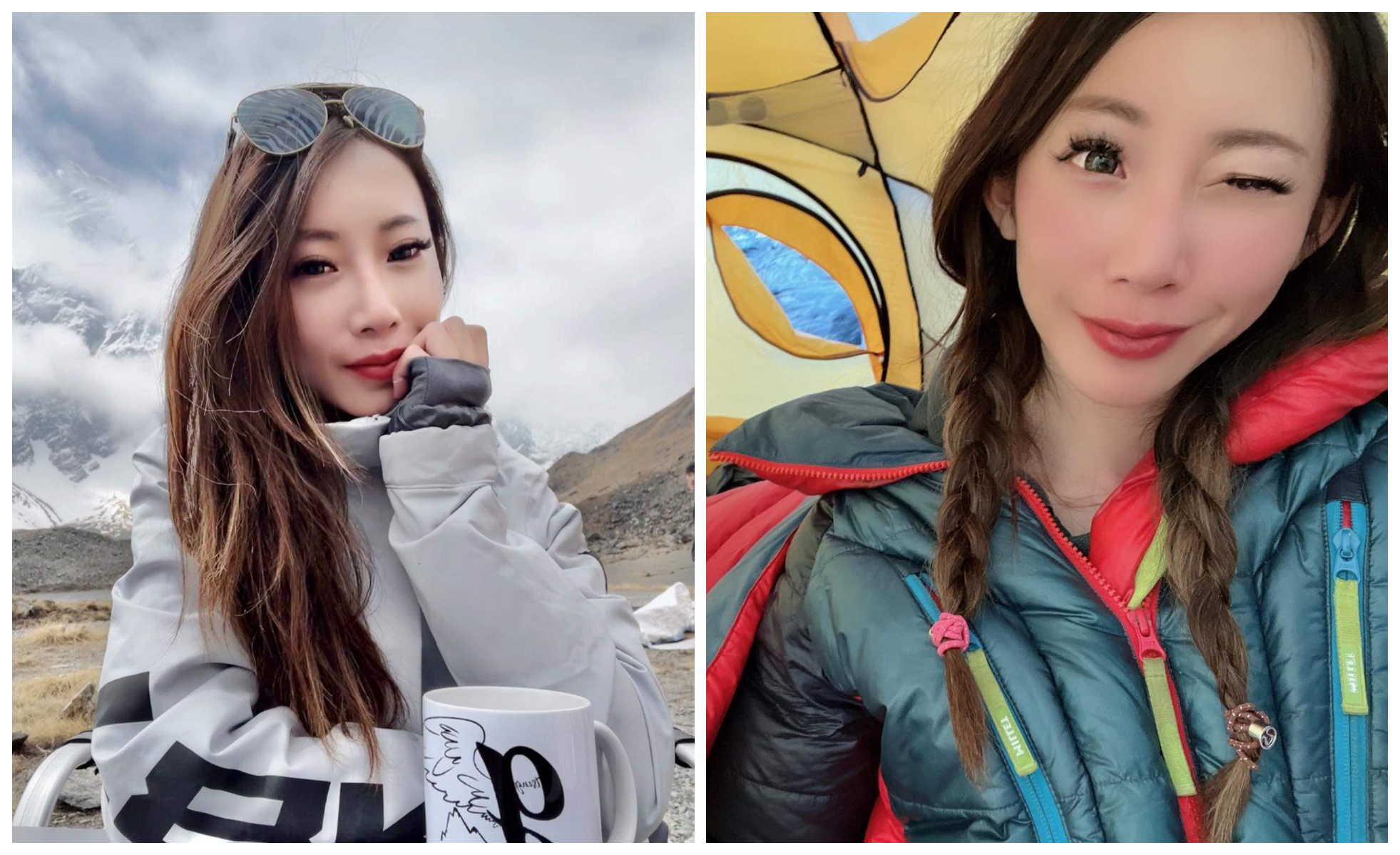 曾格爾時常在臉書曬出登山美照。（翻攝曾格爾 Grace Tseng 臉書）