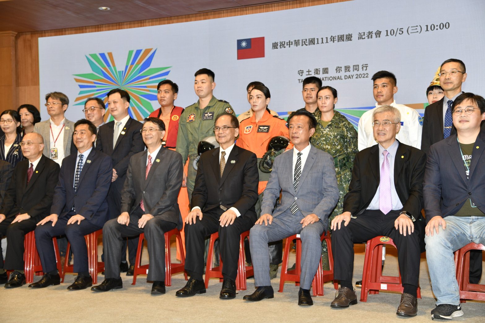 雙十國慶將至,國慶籌備委員會今(5)日上午舉行記者會,擔綱主任委員的立法院長游錫堃出席致詞。