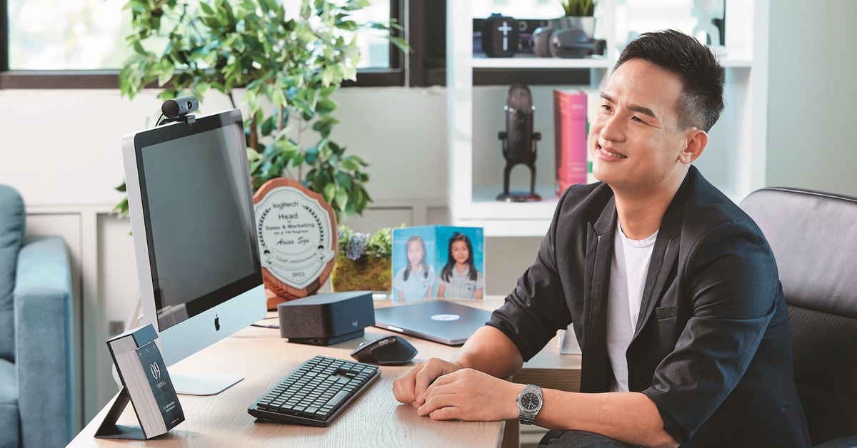 Logitech台港澳總經理施前江Aries，與讀者分享他的私人辦公空間，也分享他對於產業未來的期待。
