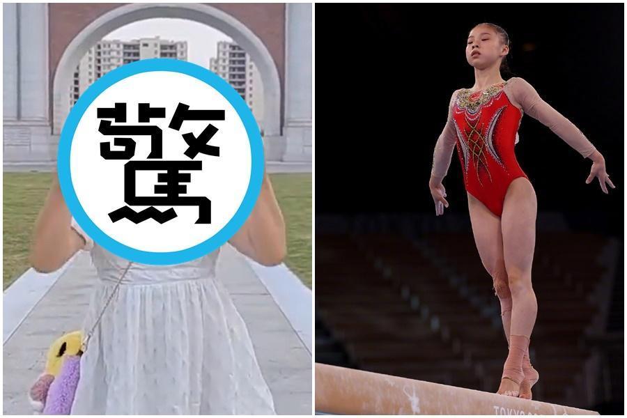 年滿18歲的前中國體操女將管晨辰,因奪金後身形走樣,遭到中國網友謾罵攻擊。(翻攝自微博)