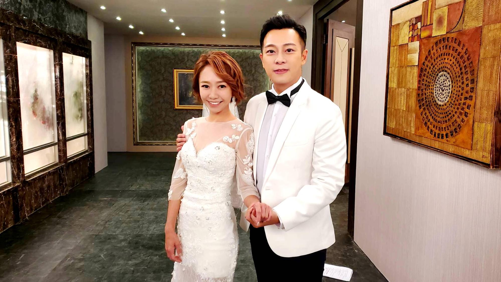 林則希、何依霈劇中結婚,成結婚專業戶。(三立提供)