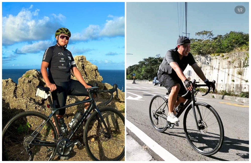 自從愛上騎腳踏車後，洋蔥幾乎每天都出門練習。（混血兒提供）