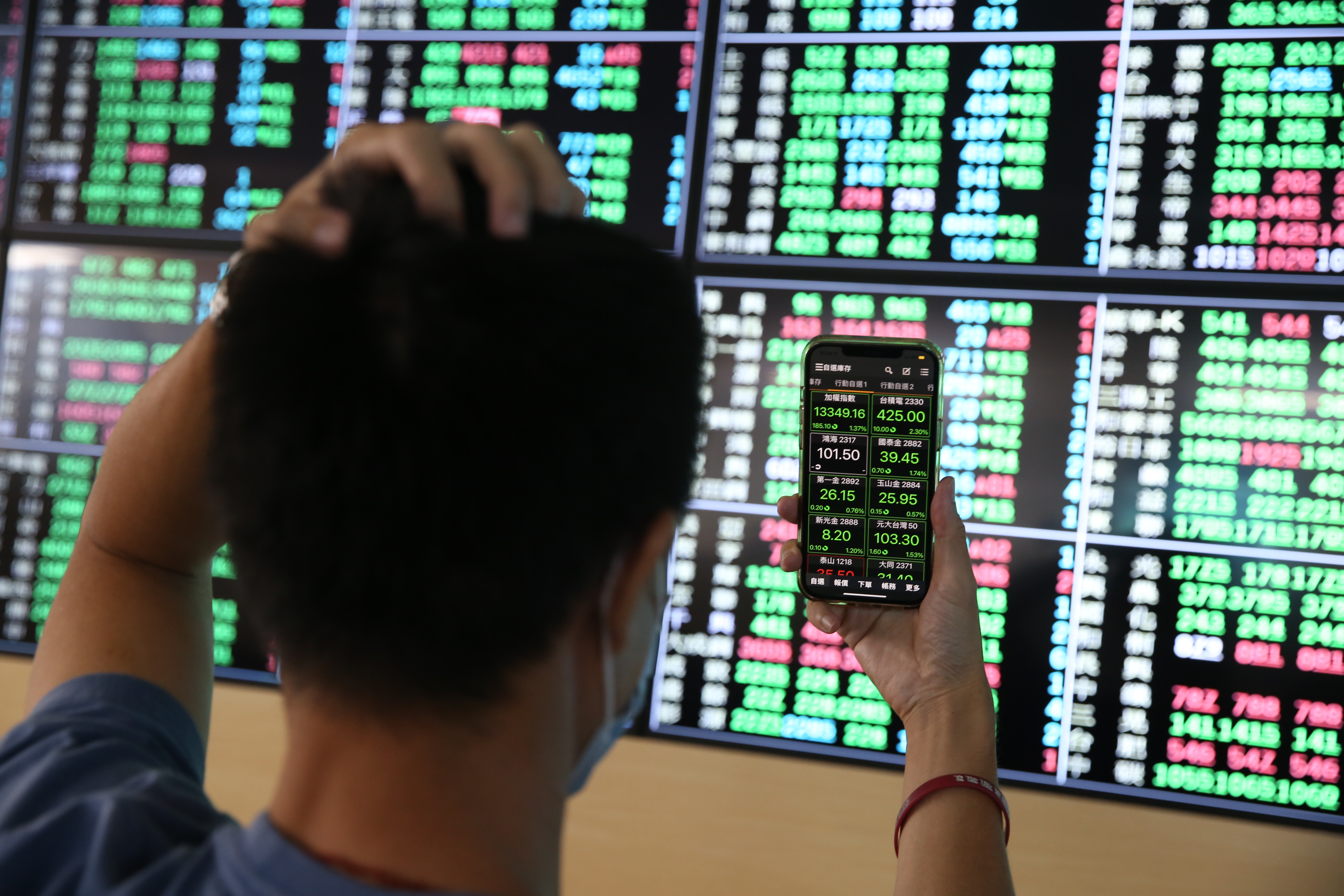 半導體龍頭台積電出現破底翻，股價再見450元關卡。