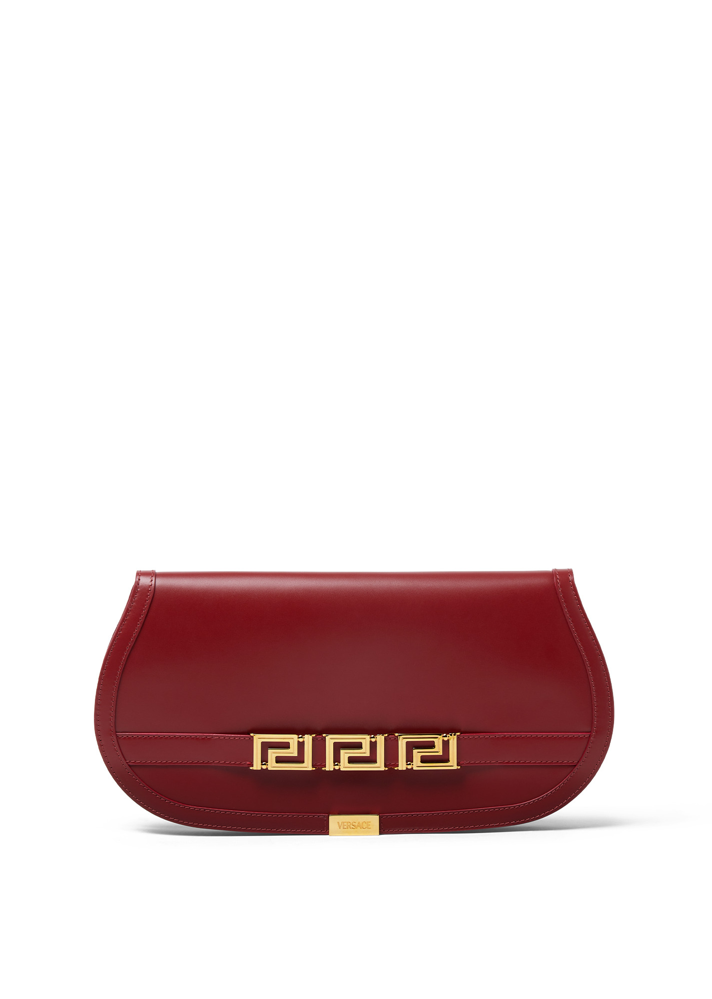 Greca Goddess紅色迷宮女神手拿包。NT$62,000(VERSACE提供)