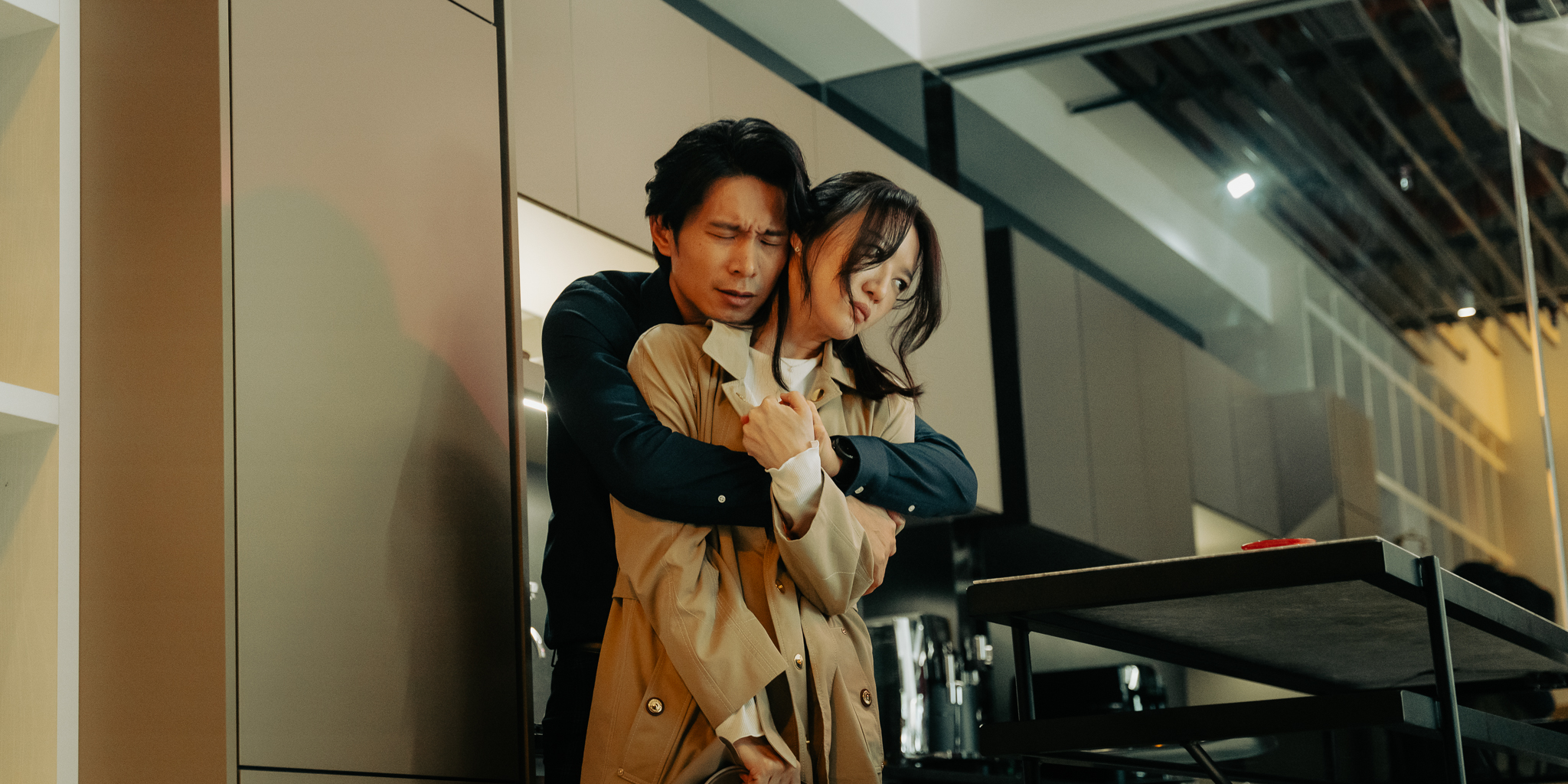 《尾號1314》飾演前男友的金鐘視帝姚淳耀吃回頭草，想給婚內失戀的李杏溫暖依靠。（牽猴子提供）