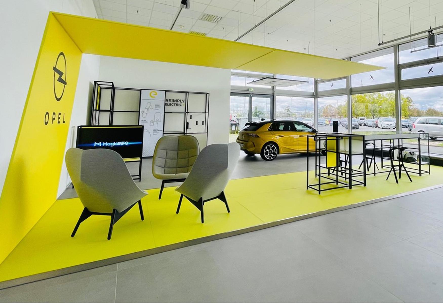 德國OPEL 帶來新穎、大膽的全新展間識別設計，而台灣是亞太地區第一個率先使用OPEL全新品牌識別設計的國家。