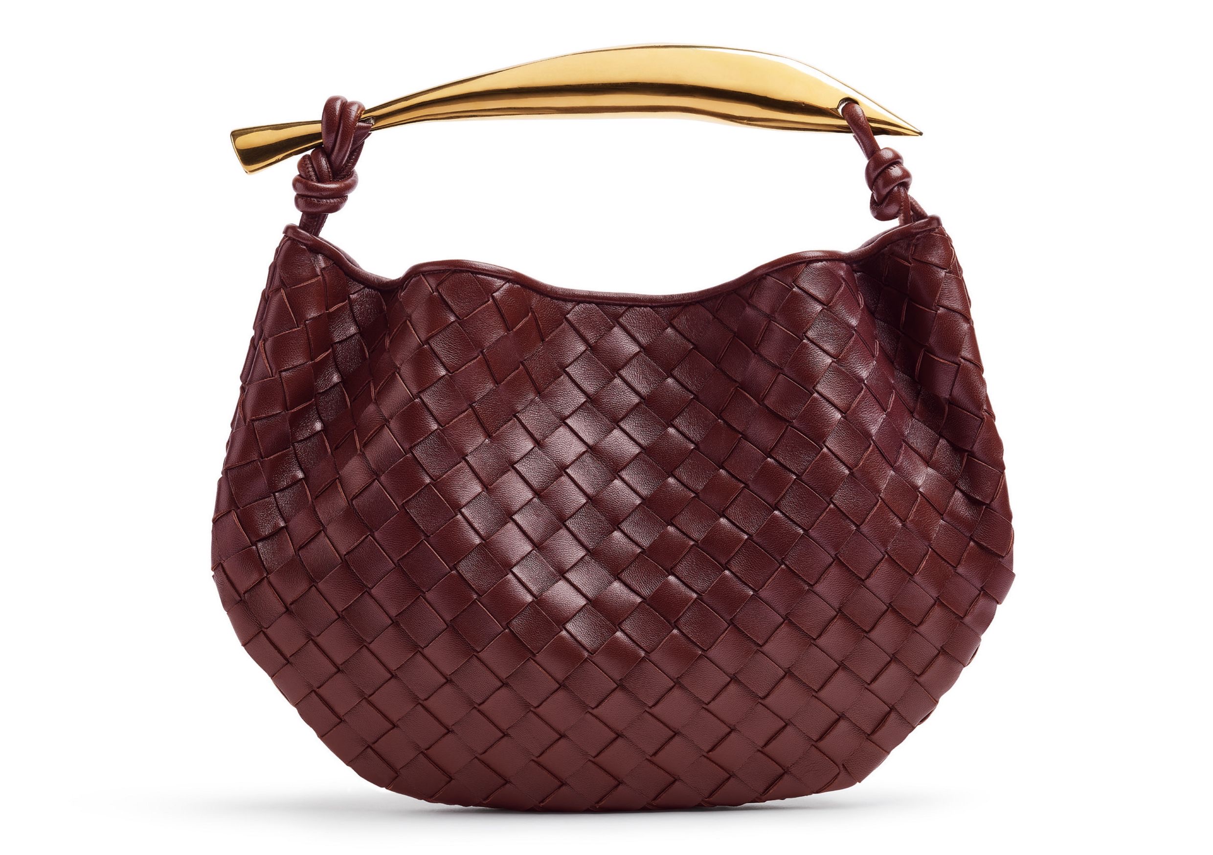酒紅色Sardine提包 NT$131,300 BOTTEGA VENETA。（BOTTEGA VENATA提供）