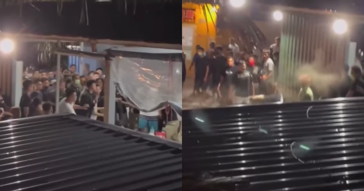 蘭嶼遊客鬧事嗆聲,讓當地人不滿集結起來,雙方爆發衝突。(翻攝自爆料公社)