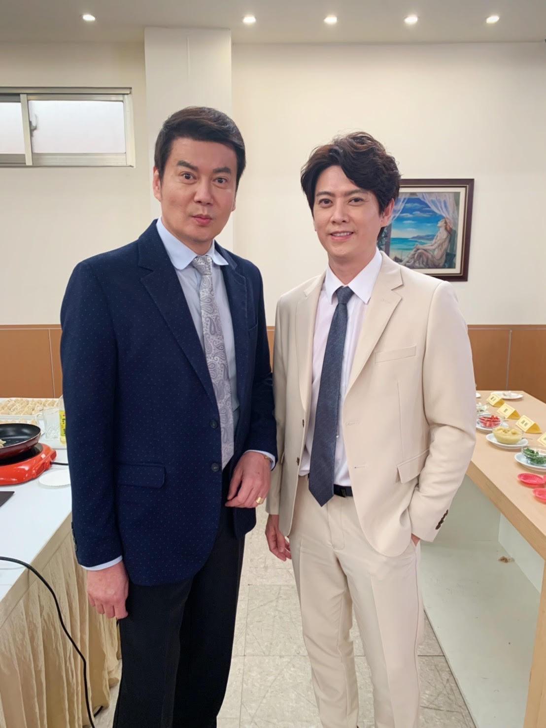 倪齊民戲裡飾演劉奕的姊夫，兩人還被工作人員認定神似。（民視提供）
