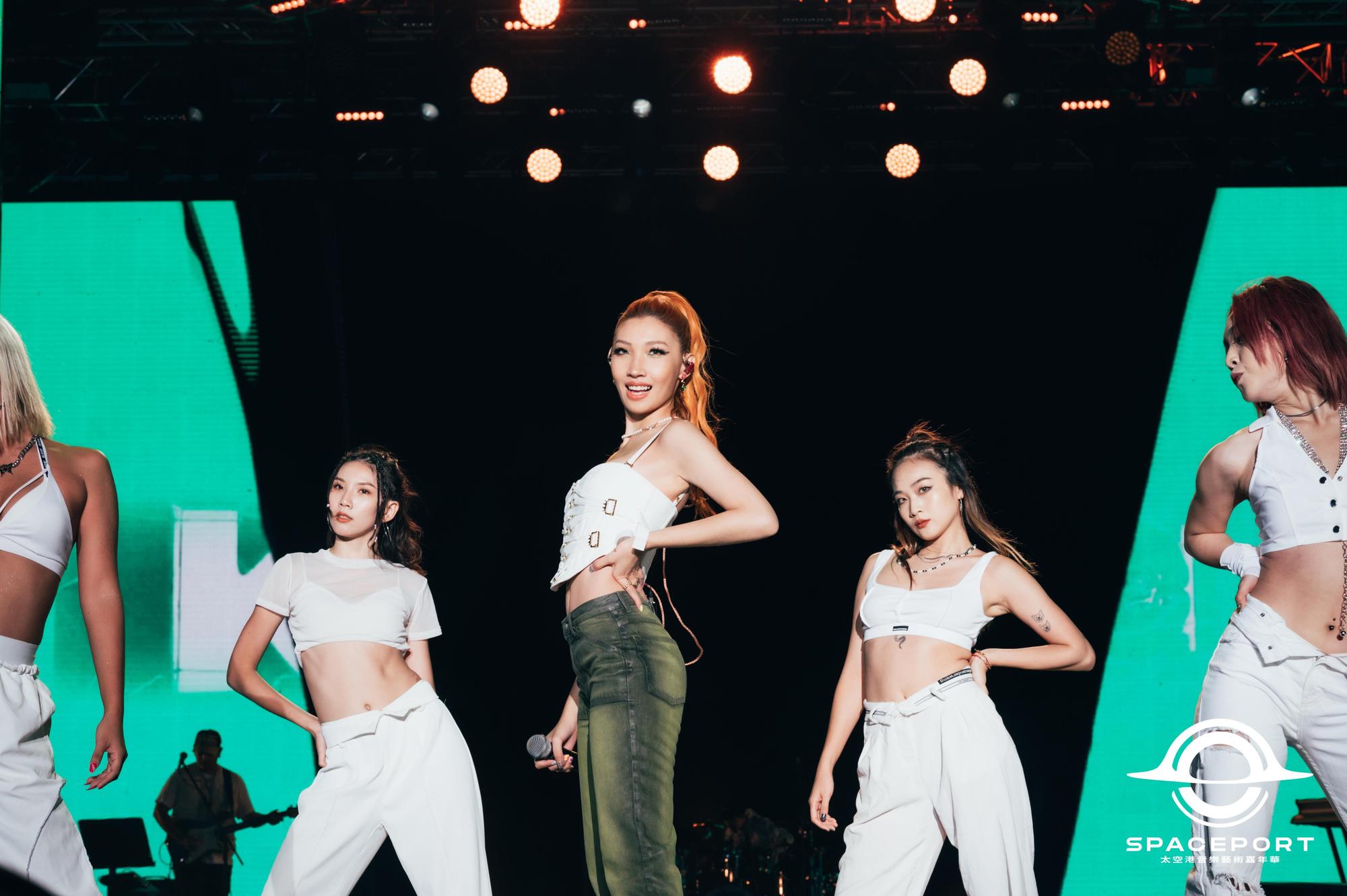 Karencici說自己也是Jay Park的粉絲，要好好欣賞他的表演。（太空港藝術音樂節提供）