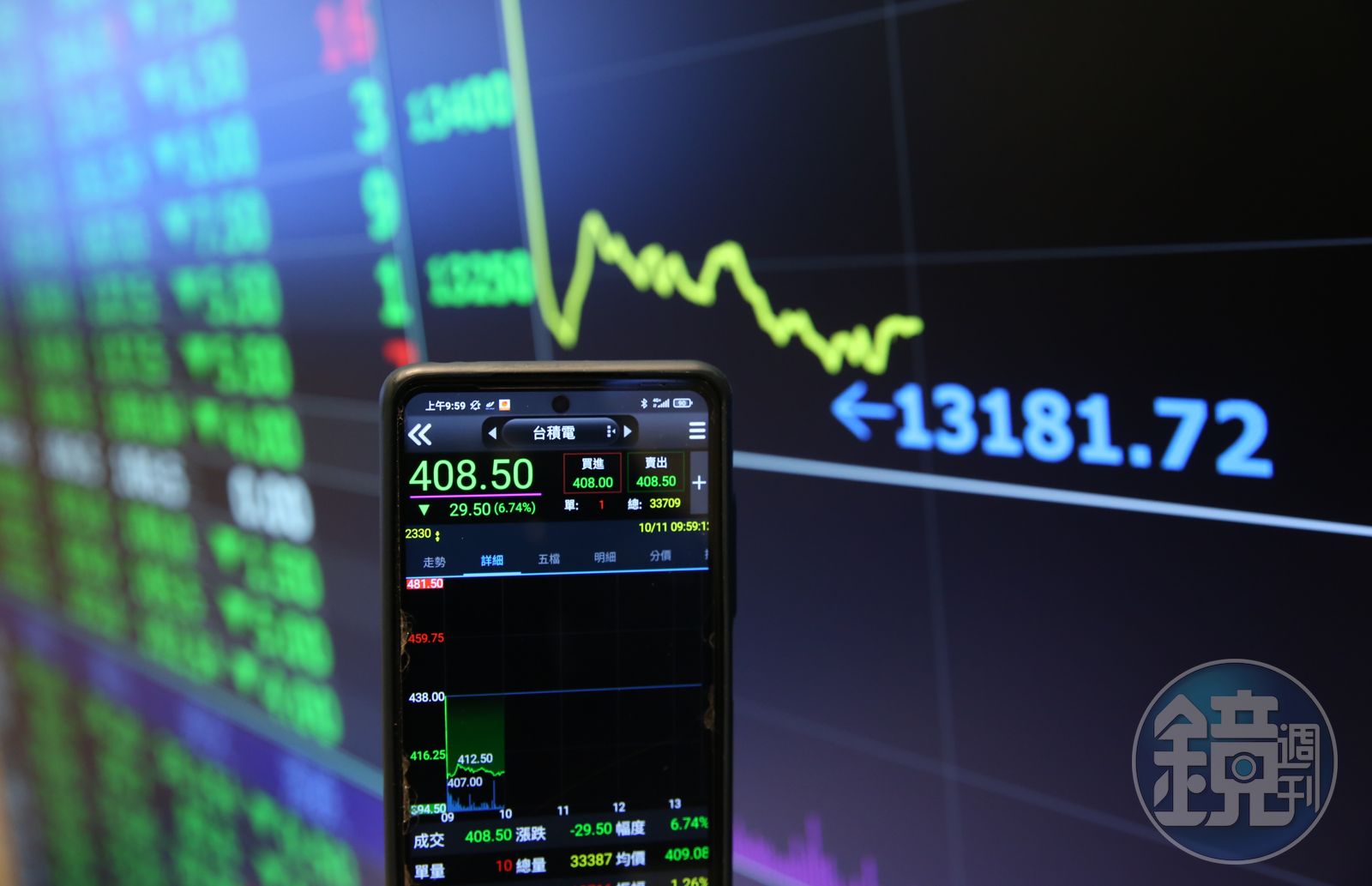 美科技股破底台股跌逾400點、台積電面臨400元保衛戰- 鏡週刊Mirror Media