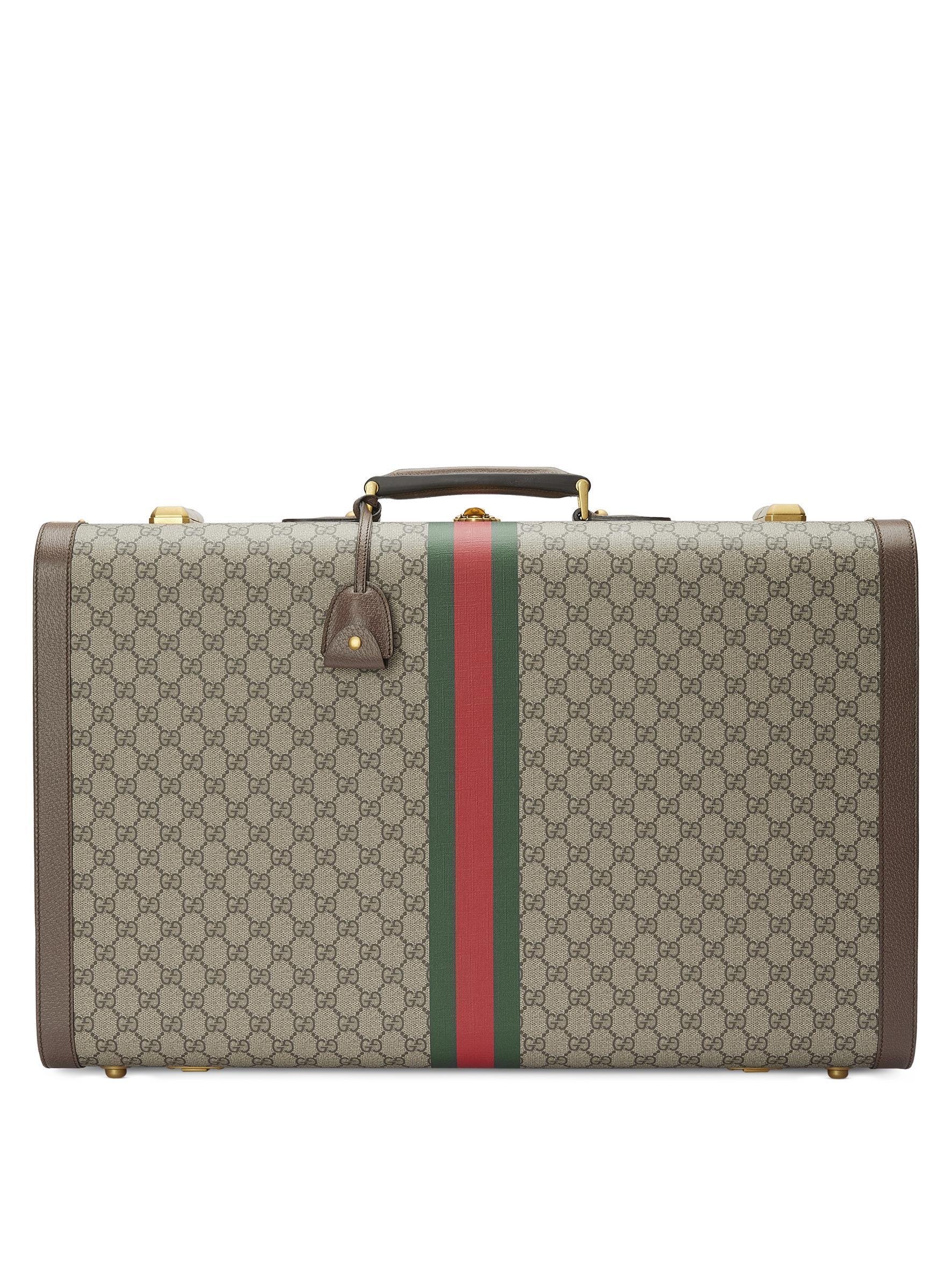 GUCCI Savoy  GG 緹花手提旅行箱。NT$211,300（古馳提供）