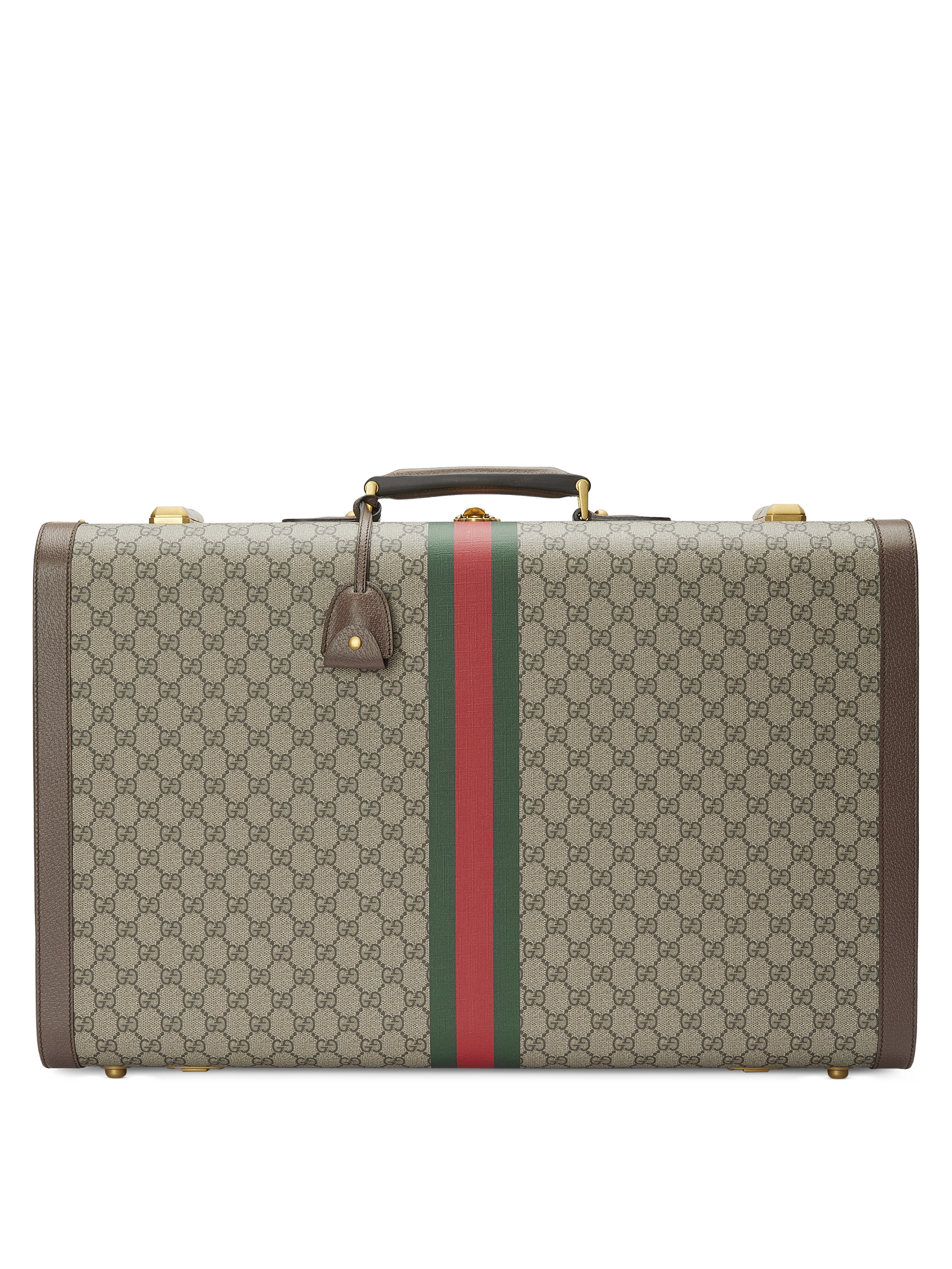 GUCCI Savoy  GG 緹花手提旅行箱。NT$211,300（古馳提供）