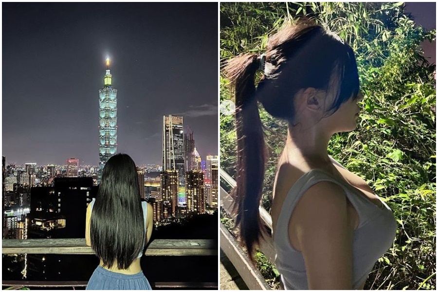 正妹女醫師一舉登上PTT表特版上，醫師袍下的波濤洶湧引發網友討論。（翻攝自綠肥兒IG）