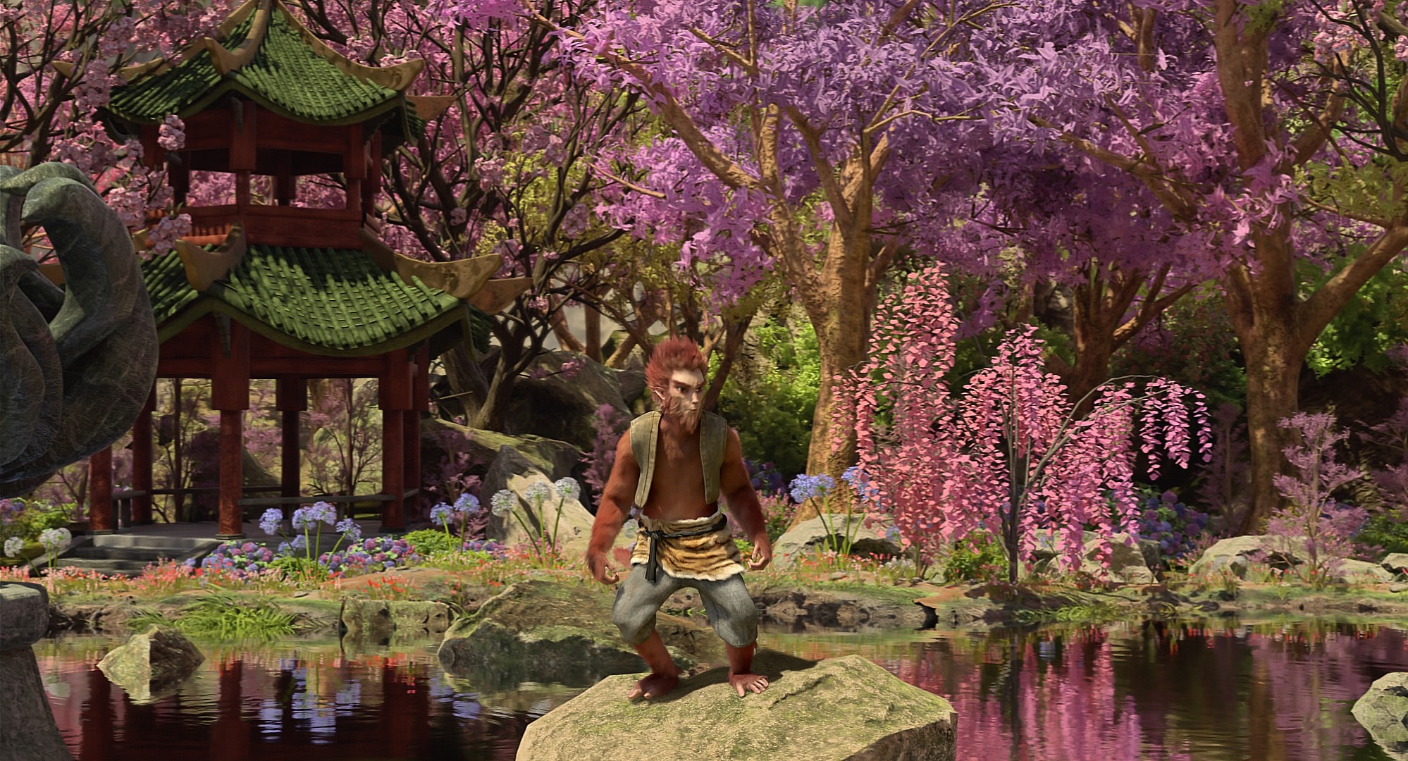 以3D動畫呈現的孫悟空成功圈粉不少學童,對於他遇到困難永不放棄的精神十分感動。(數位領域電影文化)