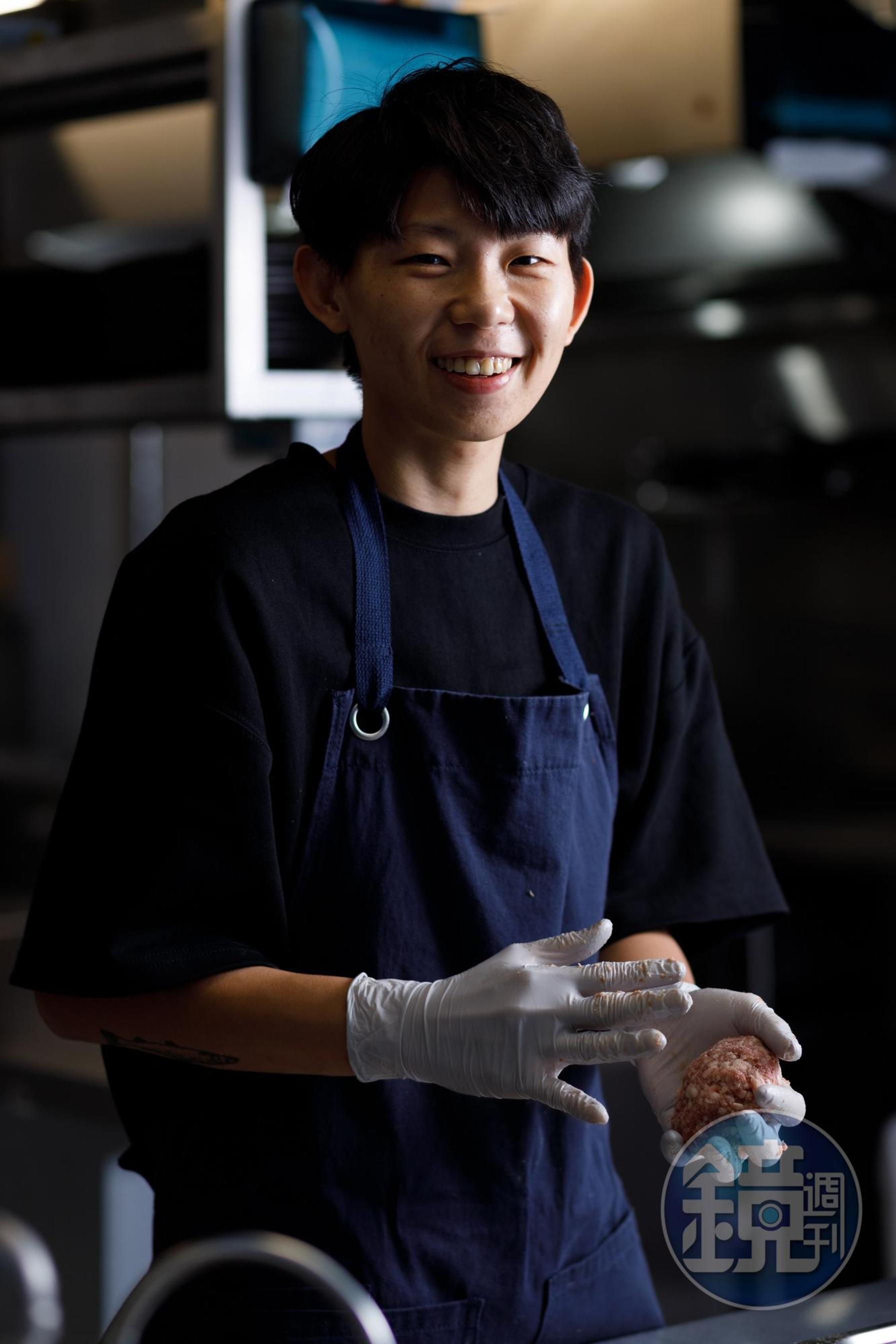 主廚田子遙曾在fine dining餐廳工作，喜歡費工自製的食物風味。