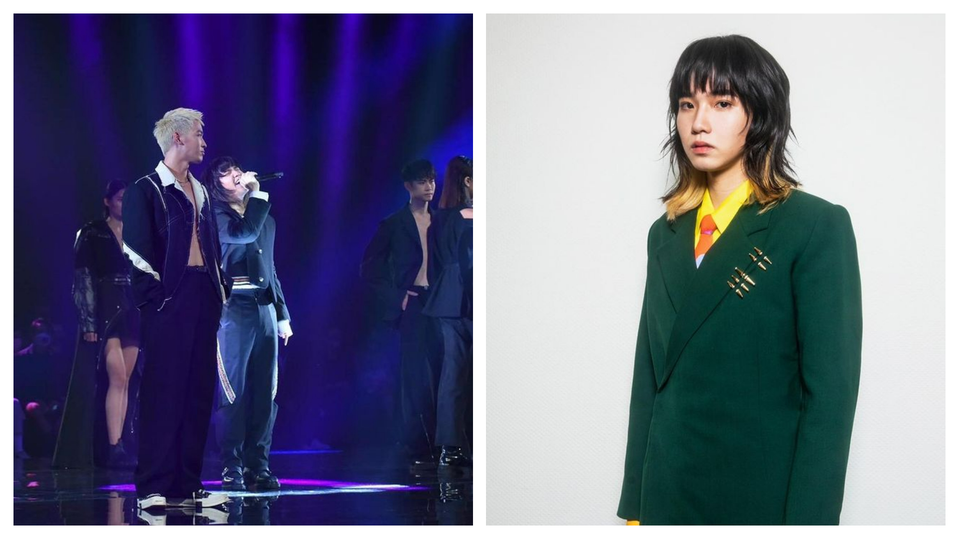 持修上週才在台北時裝週上台與資深前輩林強合作演唱。（翻攝自持修IG）