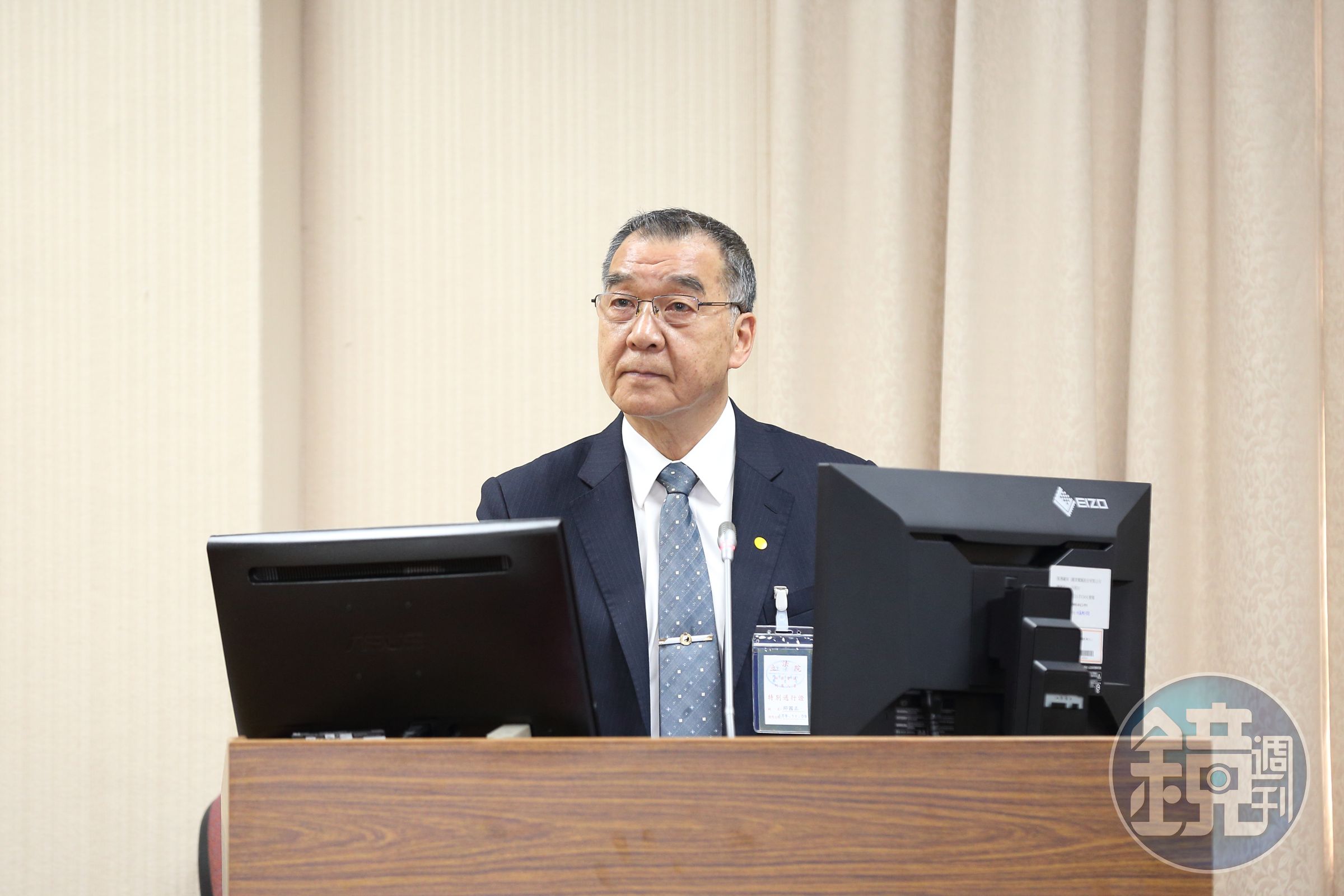 國防部長邱國正（圖）表示，不肖廠商違法使用中國布料一事已進入司法程序。（本刊資料照）