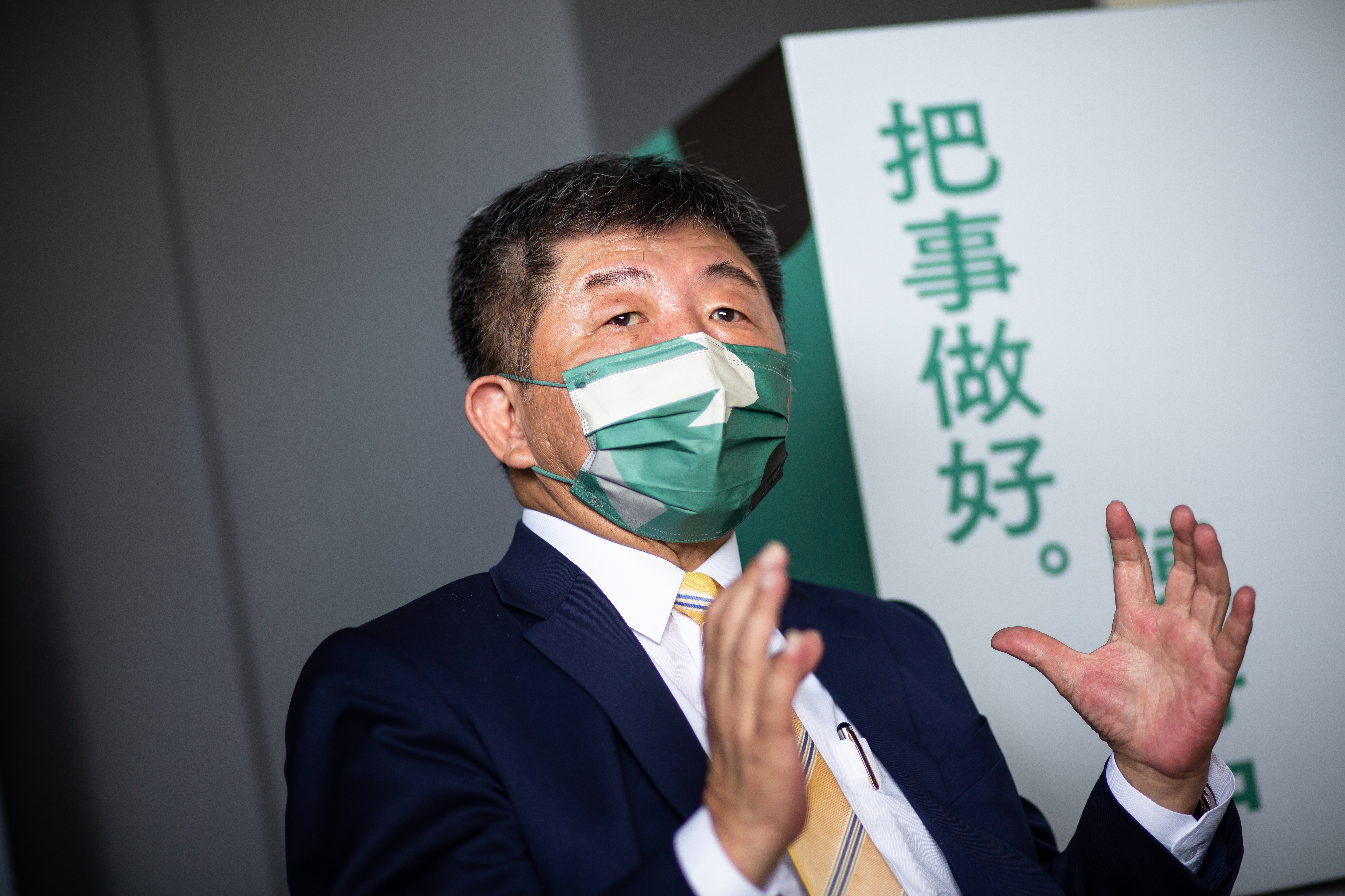 陳時中今首次參與站路口拜票行程，疑似太吵，被附近居民罵「吵死了王八蛋」。（資料照）