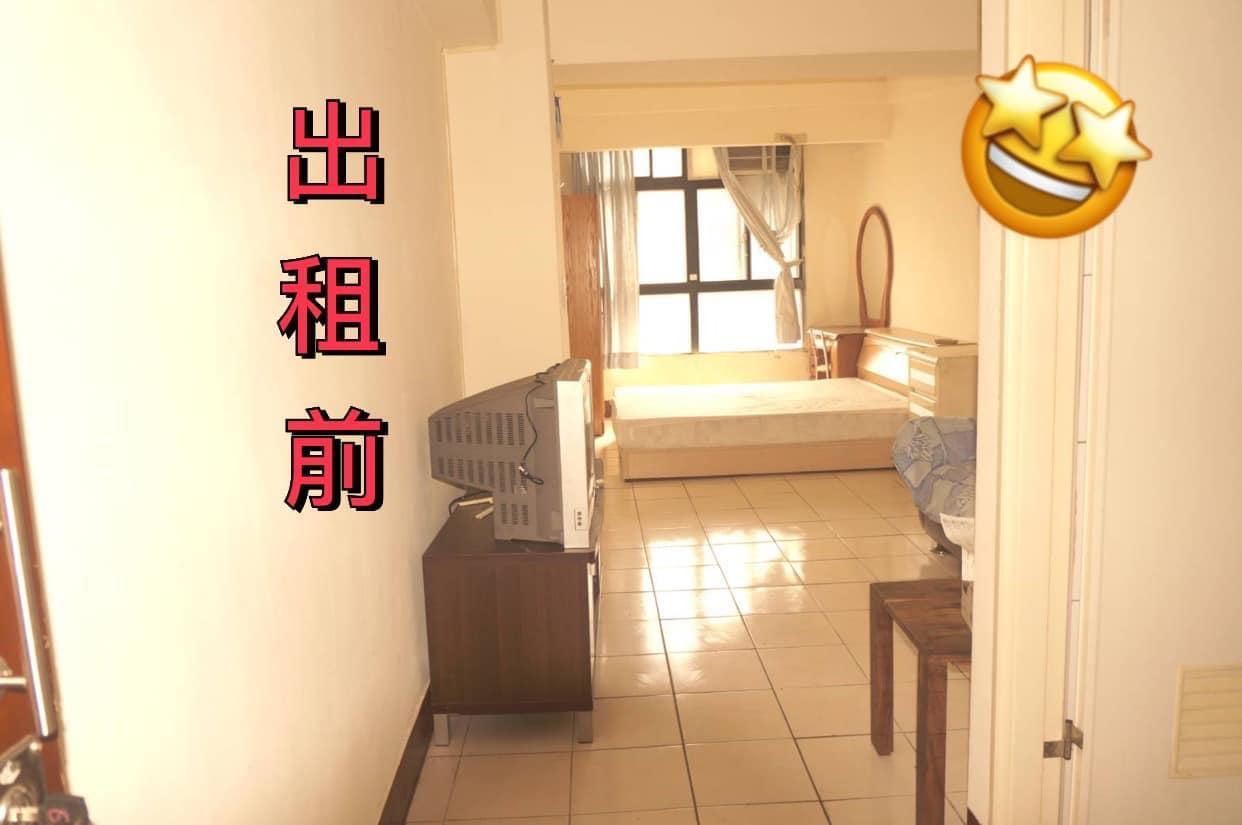 房東提供出租前的照片,房間可說是精緻又乾淨。(翻攝爆廢公社)