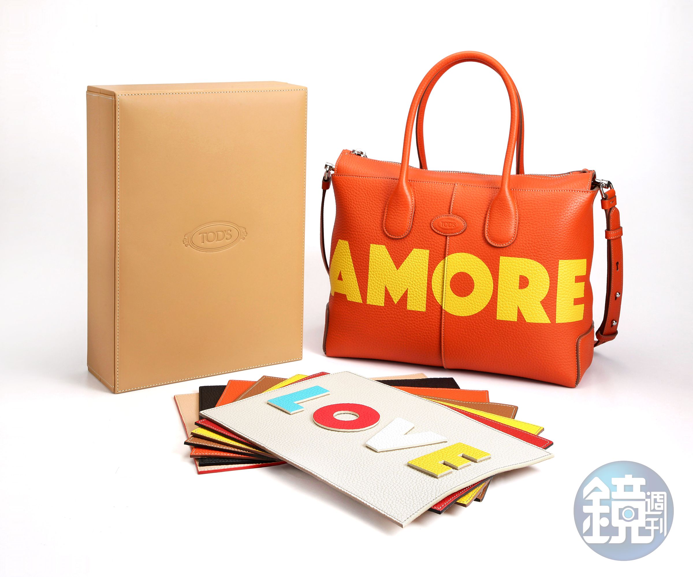 TOD'S Di Bag推出訂製服務，包身燙印姓名縮寫最多可烙印10個英文字母。（迪生提供）