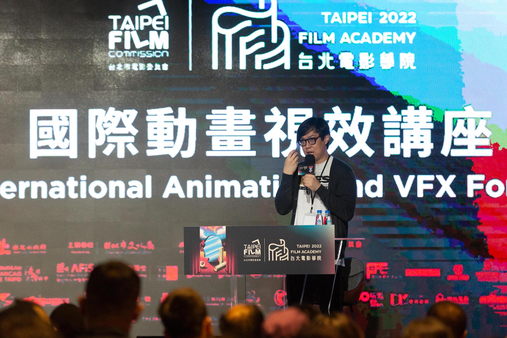 馬萬鈞日前回台與業界人士分享臉部捕捉技術的演進與製作過程。（記者陳仁萱攝影）