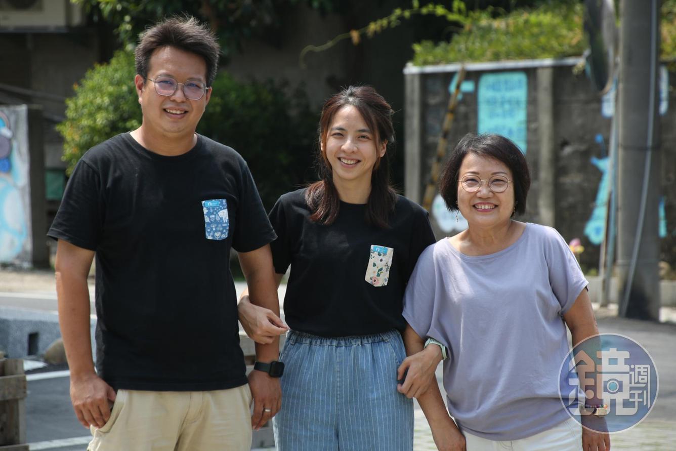 林冠瀚一家人齊心協力，以和美鎮在地特色打造卡里善之樹。