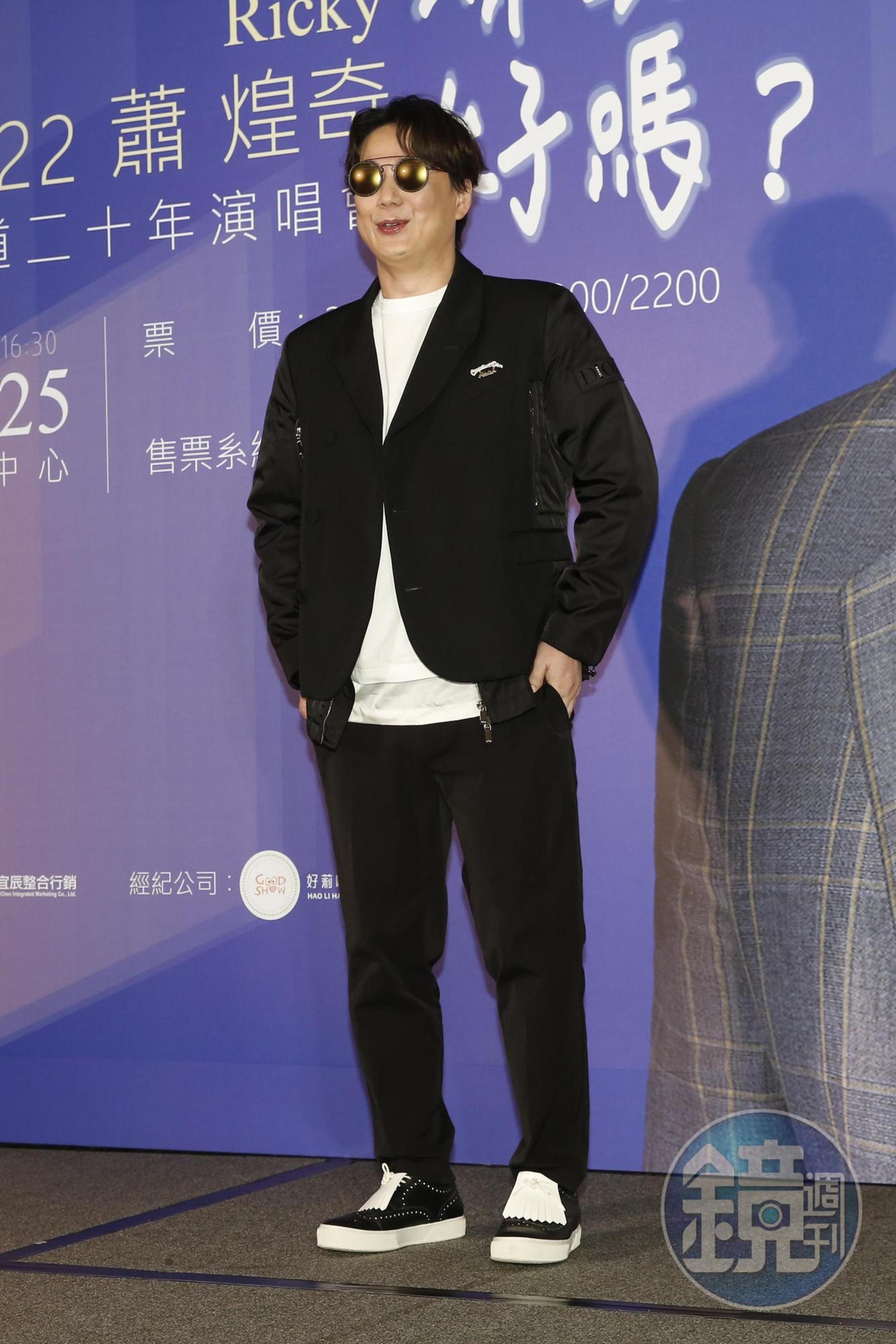 金曲歌王蕭煌奇出道20週年。